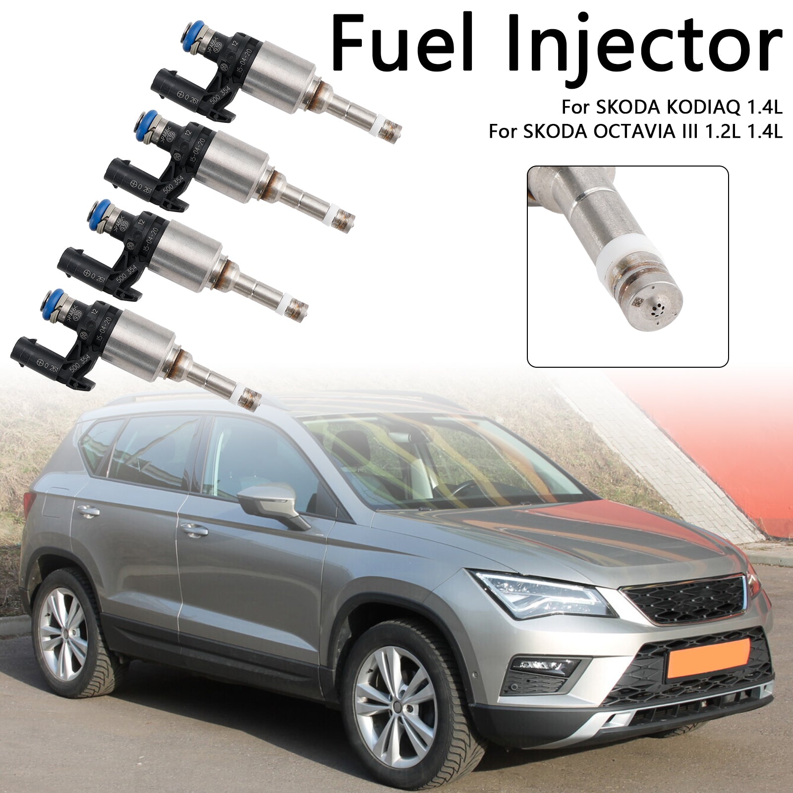 PALASER Skoda Fabia Iii Kodiaq Octavia Rapid Superb Iii Yeti 4Pcs Fuel Injector 04E906036Q 0261500374 - Image 4