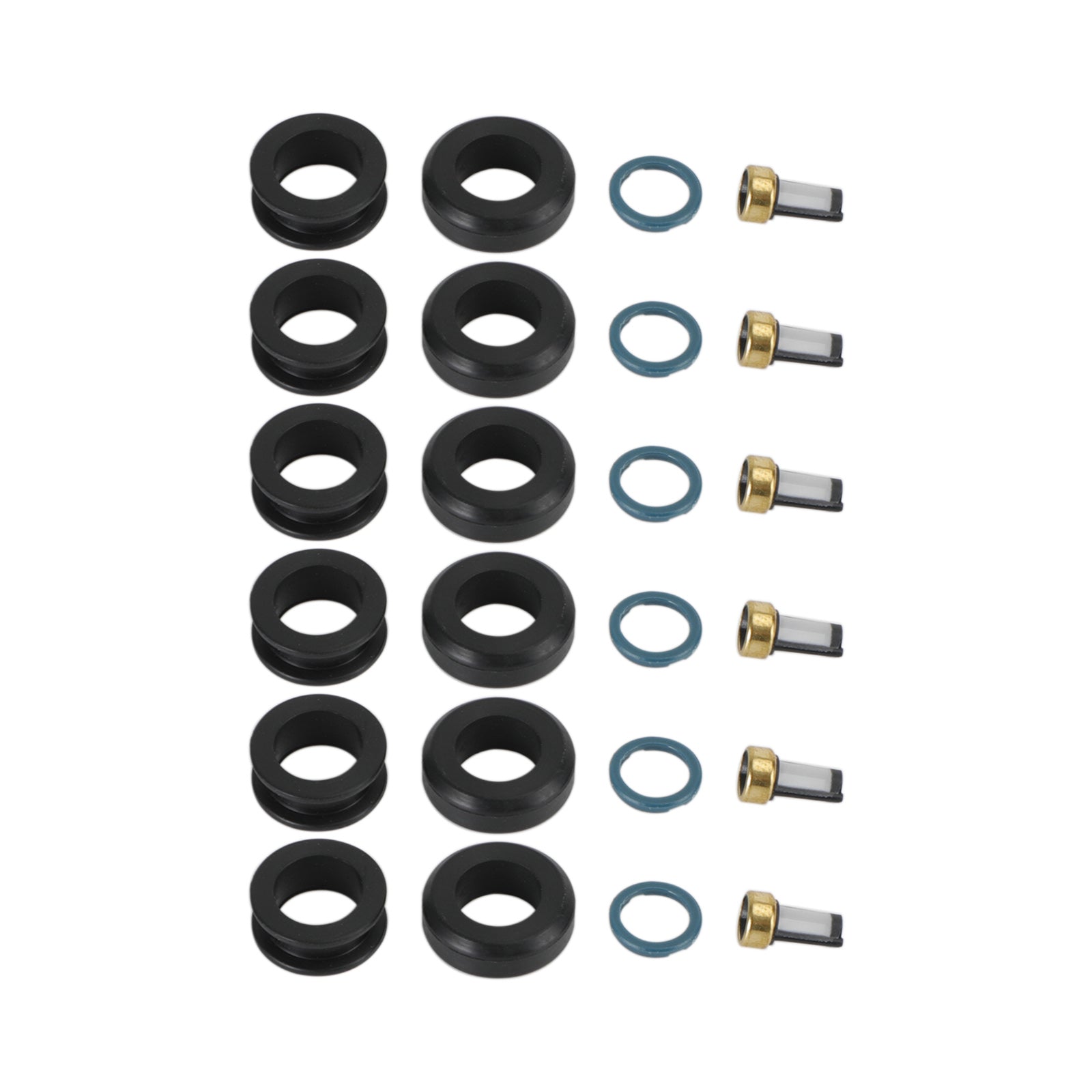 PALASER Dodge Stealth 1991-1996 6PCS Fuel Injectors Seal O-ring Kit 18-10066 INP-014 MD164888 - Image 8
