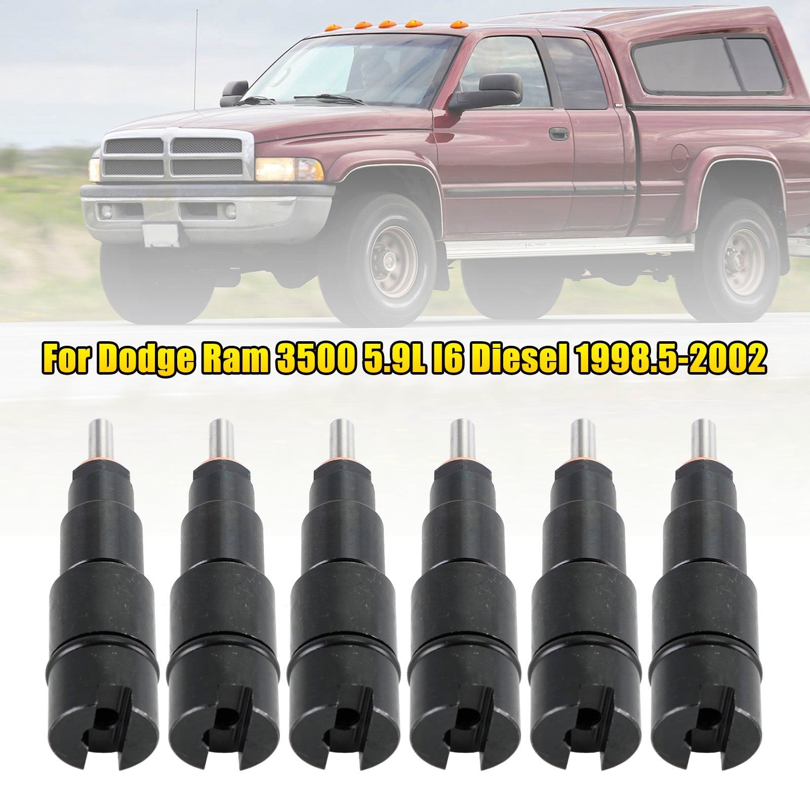 PALASER 1998.5-2002 Dodge Ram 2500 3500 5.9L l6 Diesel 6PCS Fuel Injectors 0432193635 - Image 10
