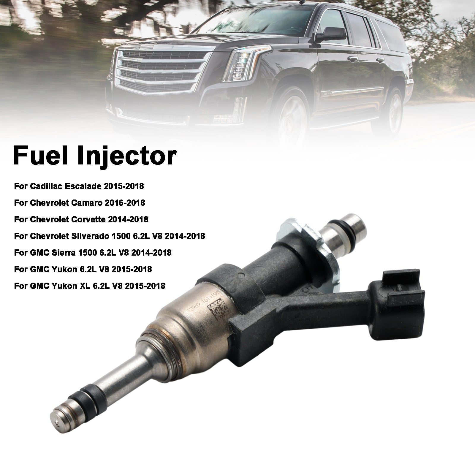 PALASER 2014-2018 Chevrolet Corvette Silverado 1500 Fuel Injectors 12668393 FJ1297 - Image 4