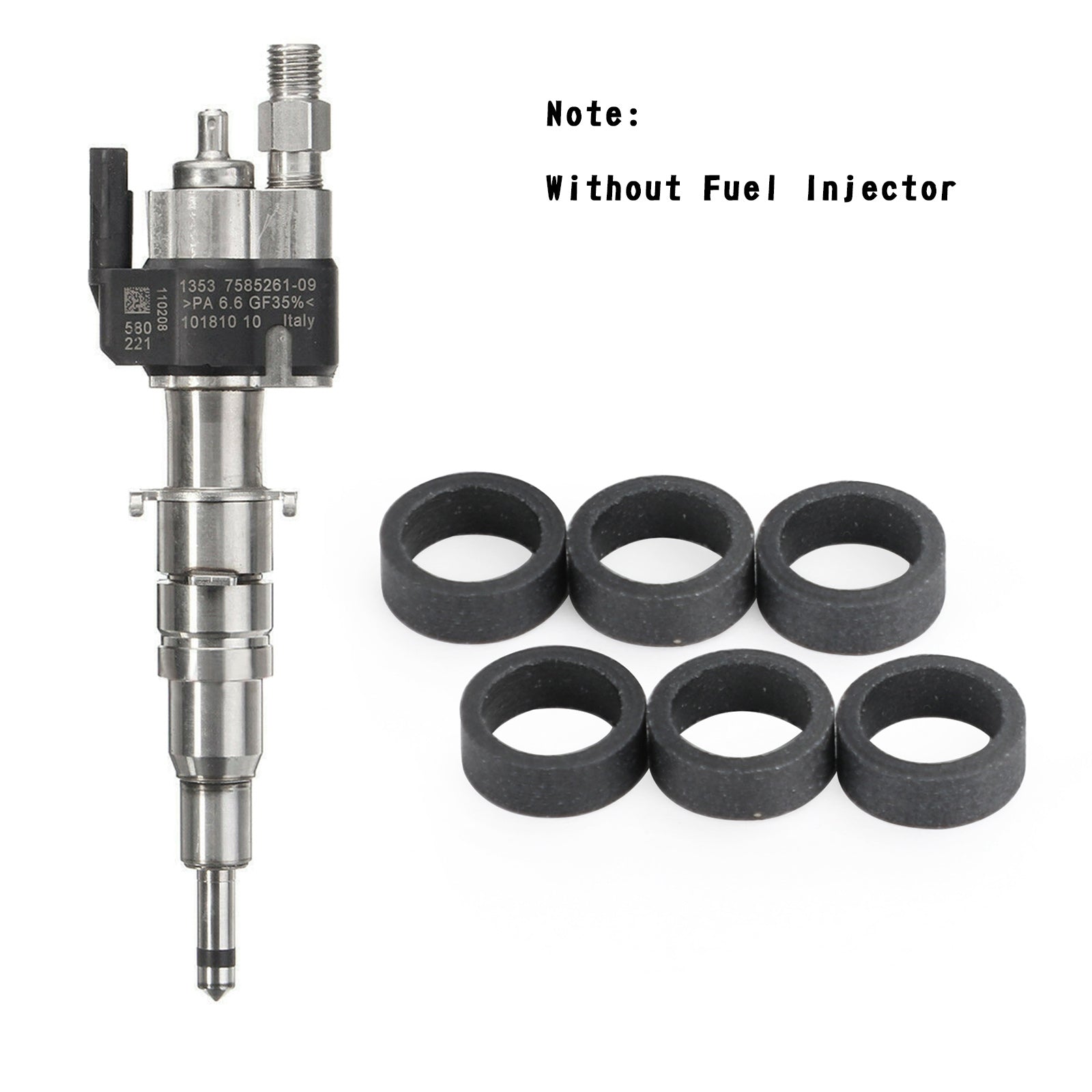 PALASER BMW 135 335 535 550 650i 740i 750i X5 X6 6PCS Fuel Injectors Repair Seals 13538616079 13537585261 - Image 2