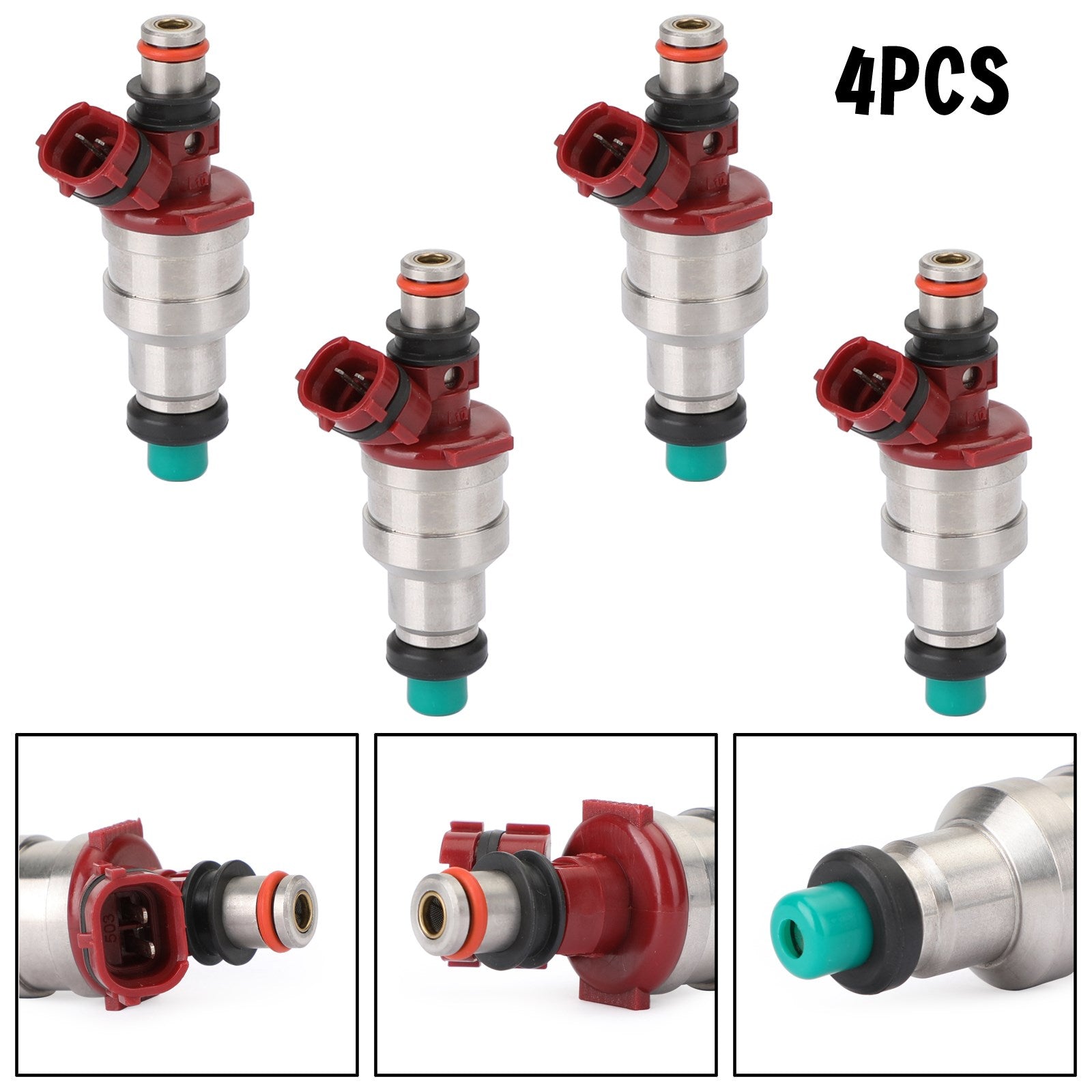 PALASER 1989-1995 Toyota 4Runner 2.4L 4PCS Fuel Injectors 22842-12130 23209-35040 23250-35040 - Image 3