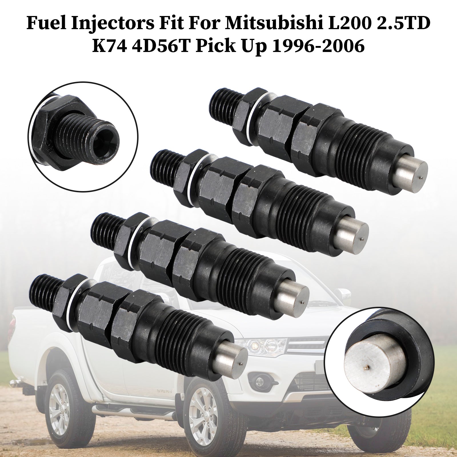 PALASER 96-06 Mitsubishi L200 2.5TD K74 4D56T Pick Up 4PCS Fuel Injectors MD196607 9430610179 105148-1311 - Image 7