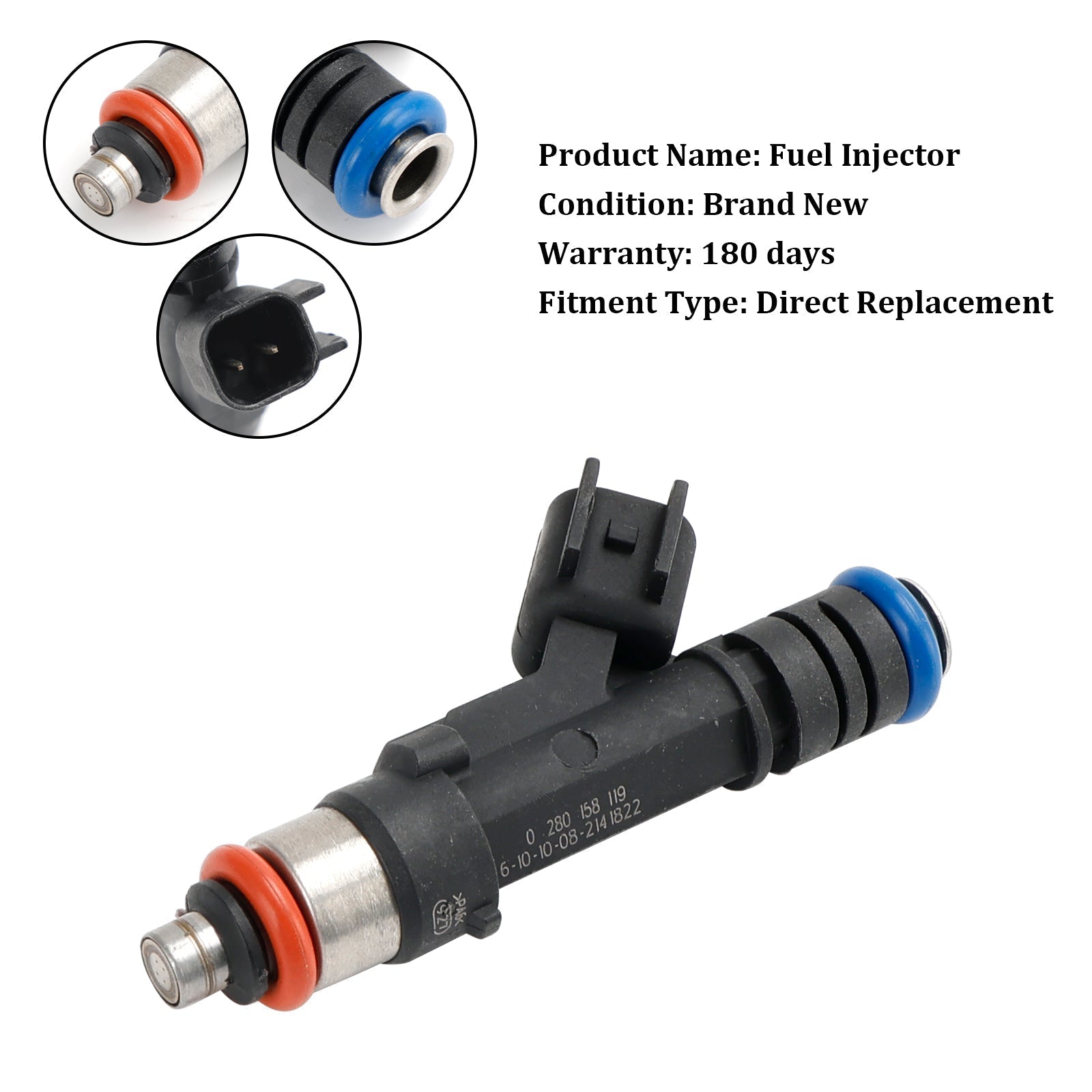 PALASER 2007-2010 Jeep Wrangler 3.8L 1PCS Fuel Injector 04861667AA 812-11131 - Image 11