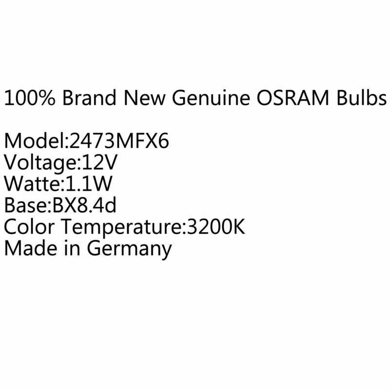 PALASER 10pcs Sylvania For Osram 2473MFX6 12V 1.2W BX8.4d Miniature Lamps Signal Bulbs - Image 3