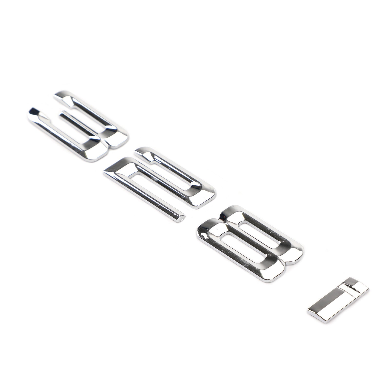 PALASER Rear Trunk Nameplate Badge Emblem Numbers Letter Decal 328 I Fit 328i Chrome - Image 4