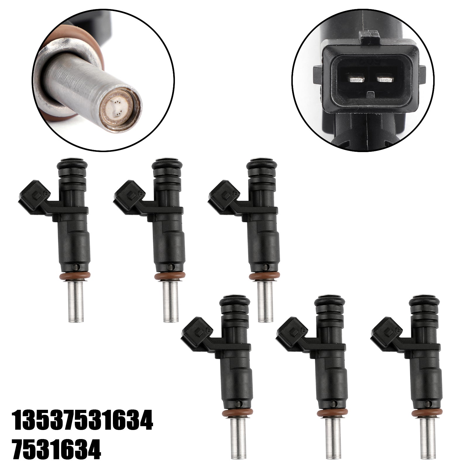 PALASER 6PCS Fuel Injectors For 06-12 BMW 128i 328i X3 X5 Z4 525i 2.0/2.5/3.0L 7531634 - Image 5