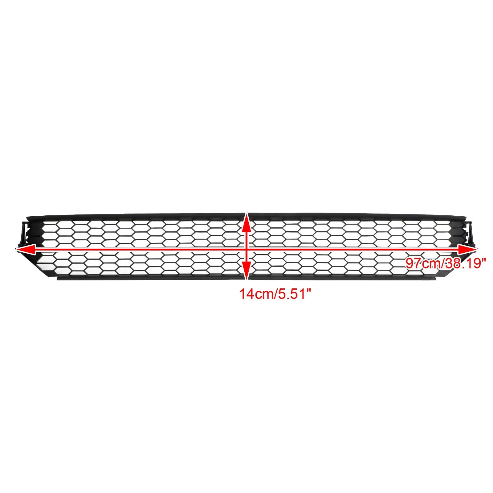 PALASER Vw Passat 12-15 Honeycomb Front Bumper Lower Black Grill 5618536779B9 VW1036126 - Image 2