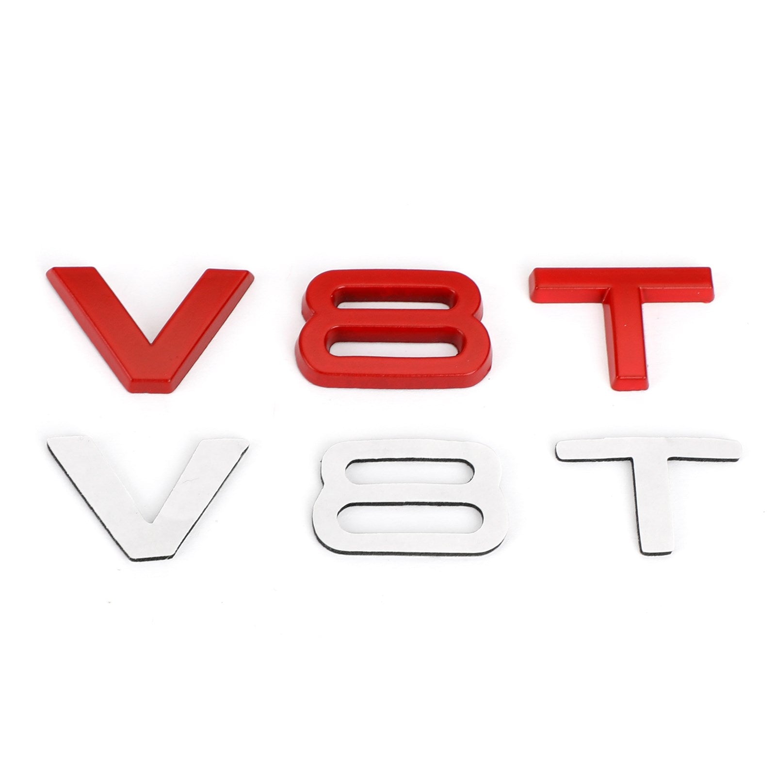PALASER Audi A1 A3 A4 A5 A6 A7 Q3 Q5 Q7 S6 S7 S8 S4 SQ5 Red V8T Emblem Badge Fit