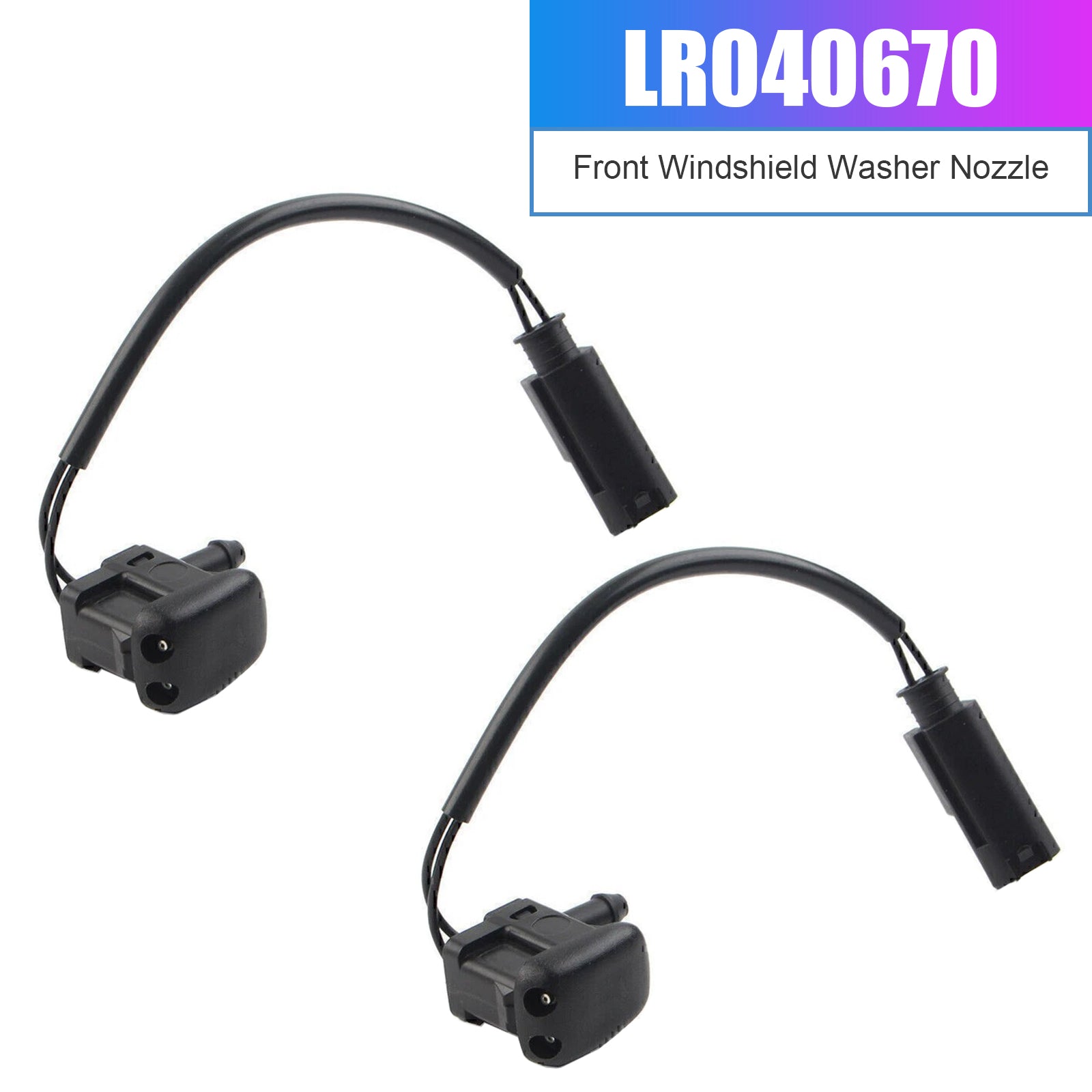 PALASER 2x Front Windshield Washer Nozzle For Land Rover Range Rover L322 02-12 LR040670 - Image 2
