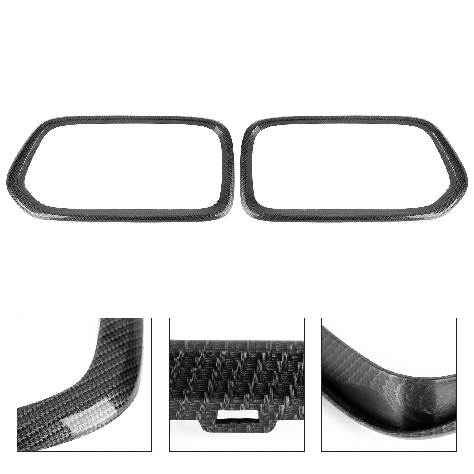 PALASER BMW X2 Series F39 2018-2021 Carbon Fiber Front Bumper Grill Frame Cover Trim - Image 8