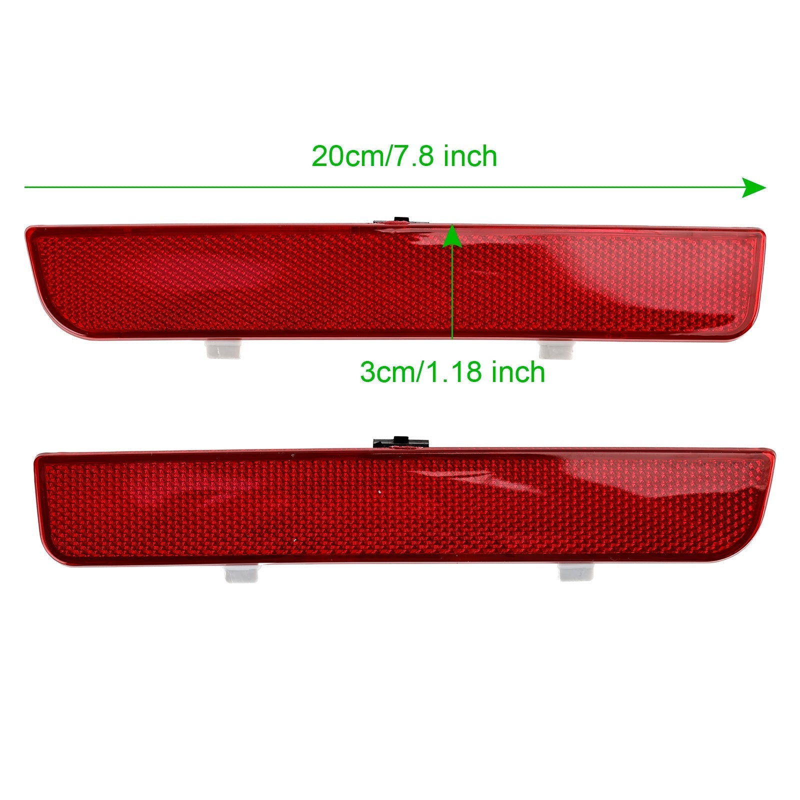 PALASER 2003-12 Land Rover Range Rover L322 2x Red Rear Bumper Reflector Stop Brake Light LR006348 LR006349 - Image 2