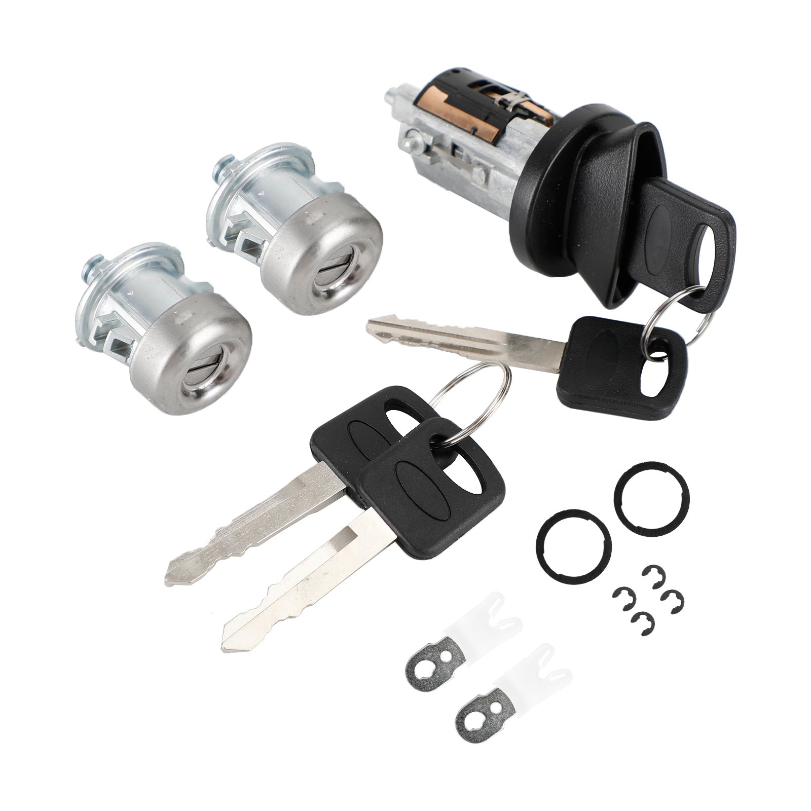 PALASER 1997-2007 Ford F250 F350 F450 Super Duty Ignition & Door Lock Cylinder With 4 Keys 703362 7C3Z-1521990-A