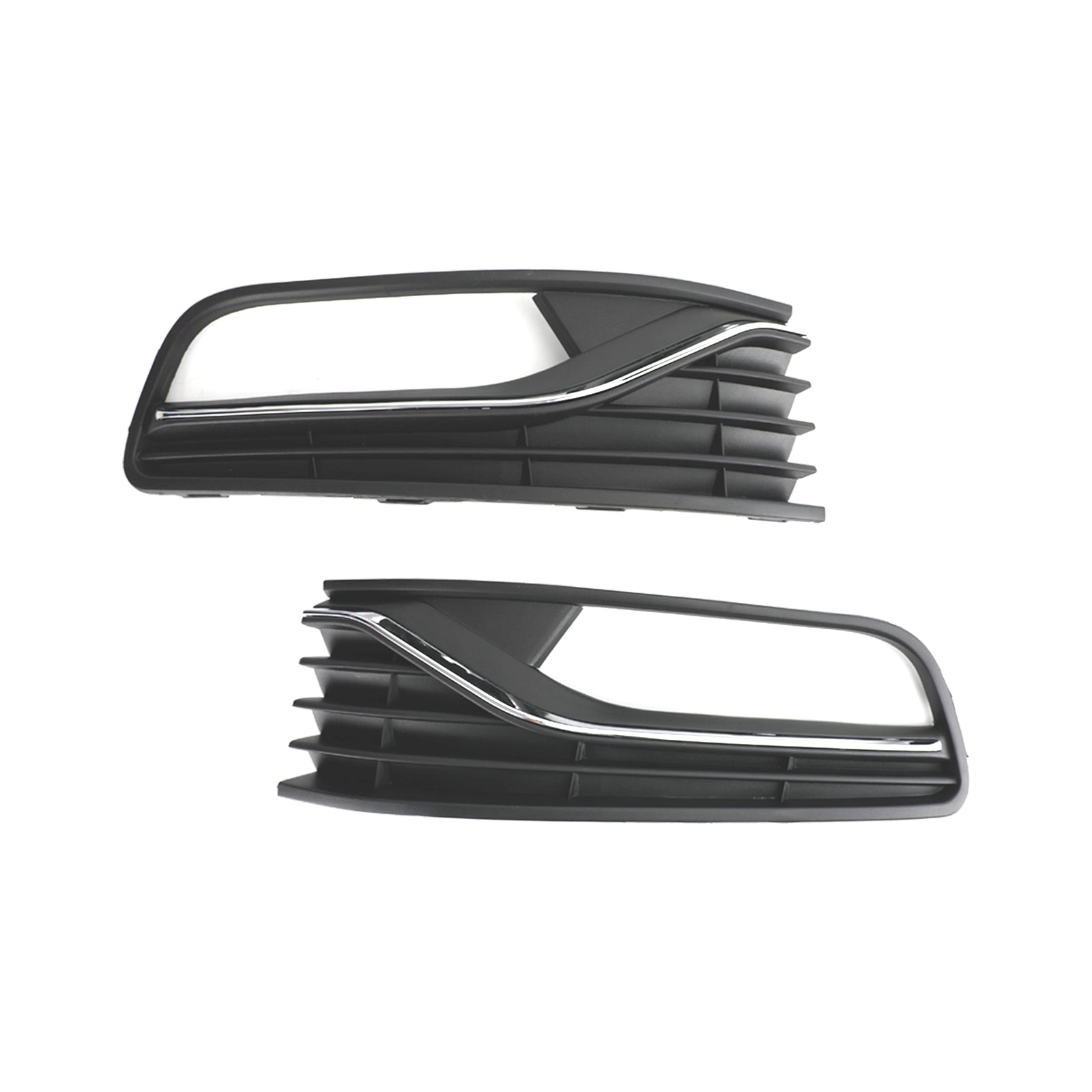 PALASER 2014-2017 Vw Polo 6R Pair Front Bumper Fog Light Cover Grill 56C0853665J 6C0853666J