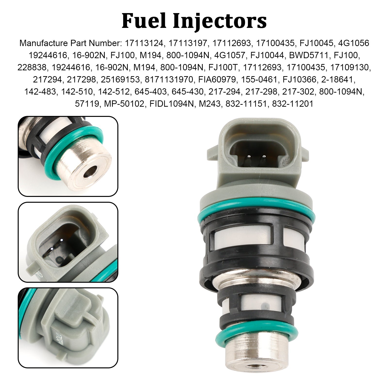 PALASER 1992-1996 Chevrolet Corsica 1PCS Fuel Injectors 17113124 17113197 17112693 - Image 10
