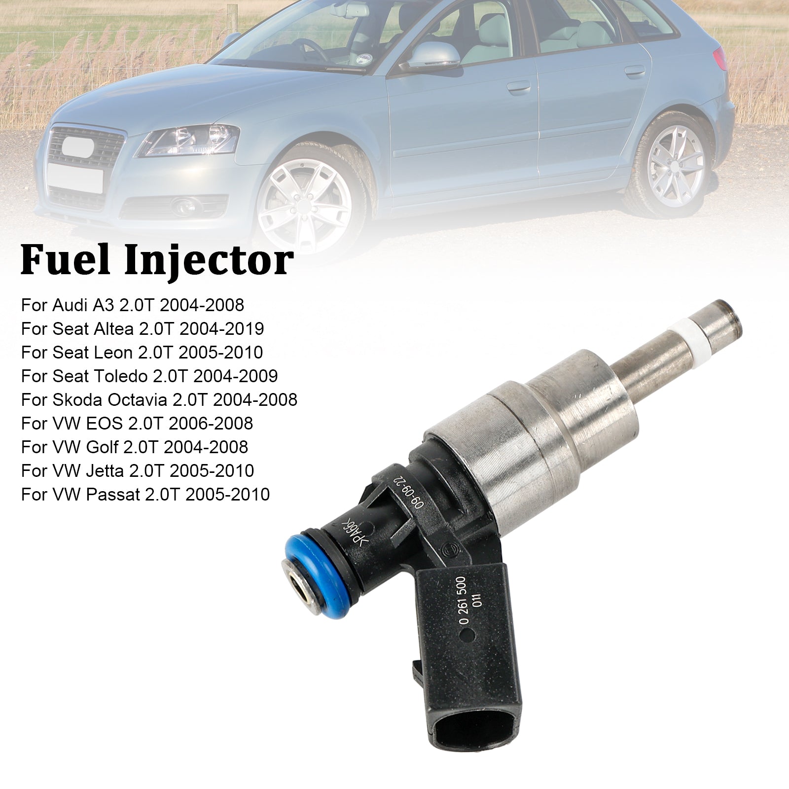 PALASER 2005-2010 Vw Jetta 2.0T Fuel Injector 0261500011 06F906043D - Image 3