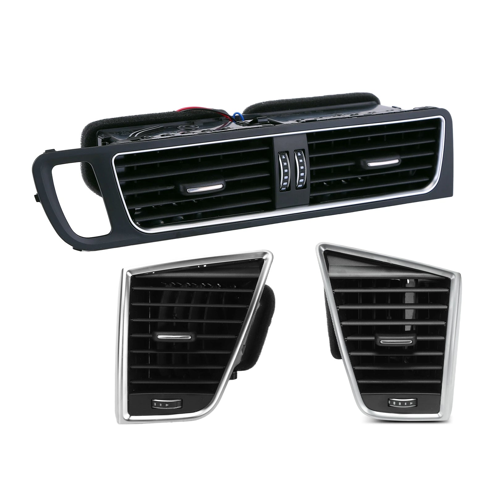 PALASER Front Dashboard Center Ac Air Vent Grille Cover Bezel For Audi Q5 2009-2017 - Image 9