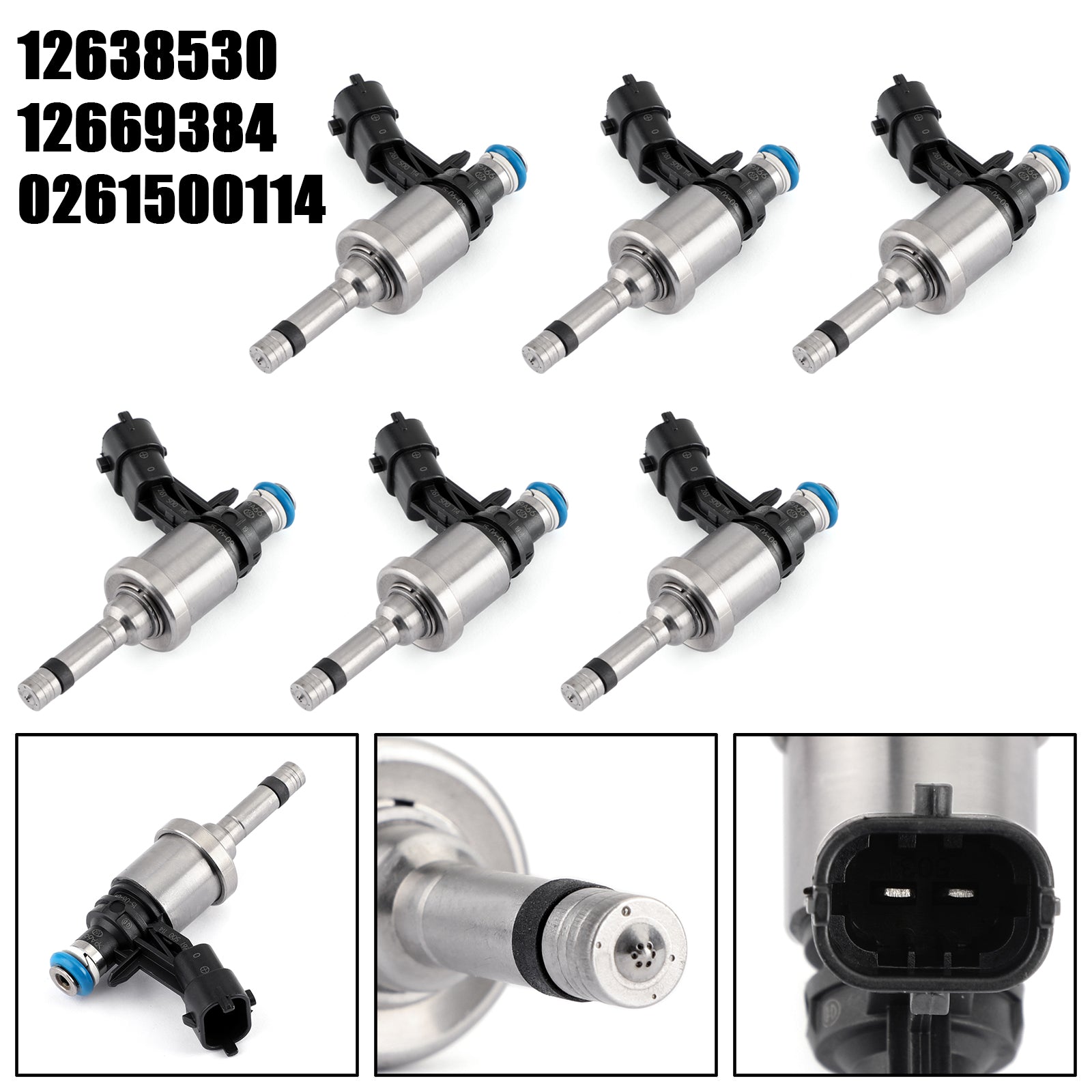 PALASER 2009-2011 GMC Acadia 3.6L V6 6PCS Fuel Injectors 12638530