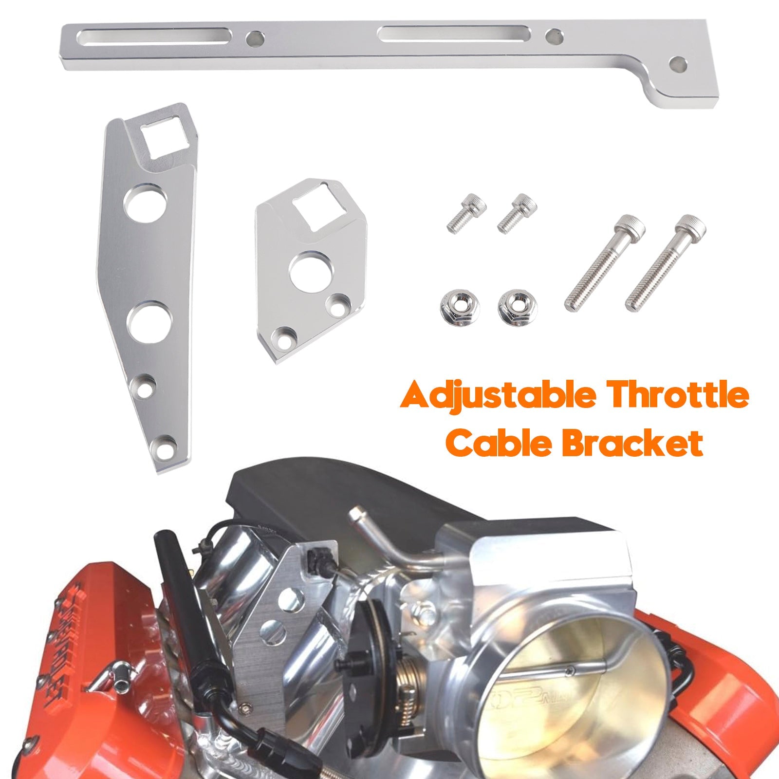 PALASER Throttle Cable Bracket 551446 For LS1 102mm Sheet Metal Intake Port - Image 2