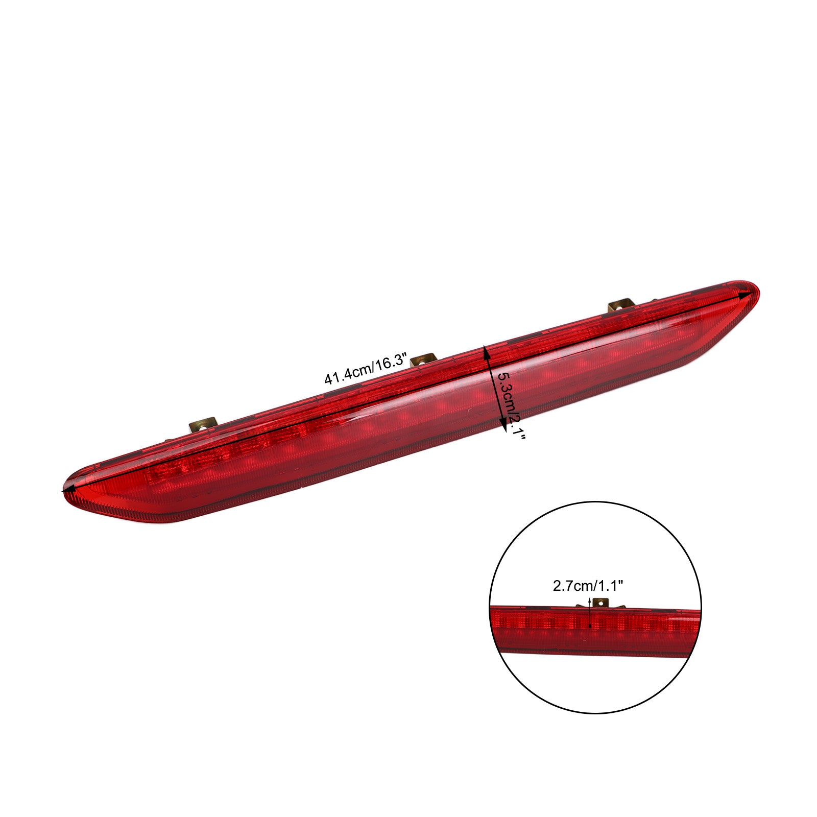 PALASER 2002-2010 Vw Polo 9N 6Q6945097 Third Brake Light High Mounted Stop Lamp Red - Image 3