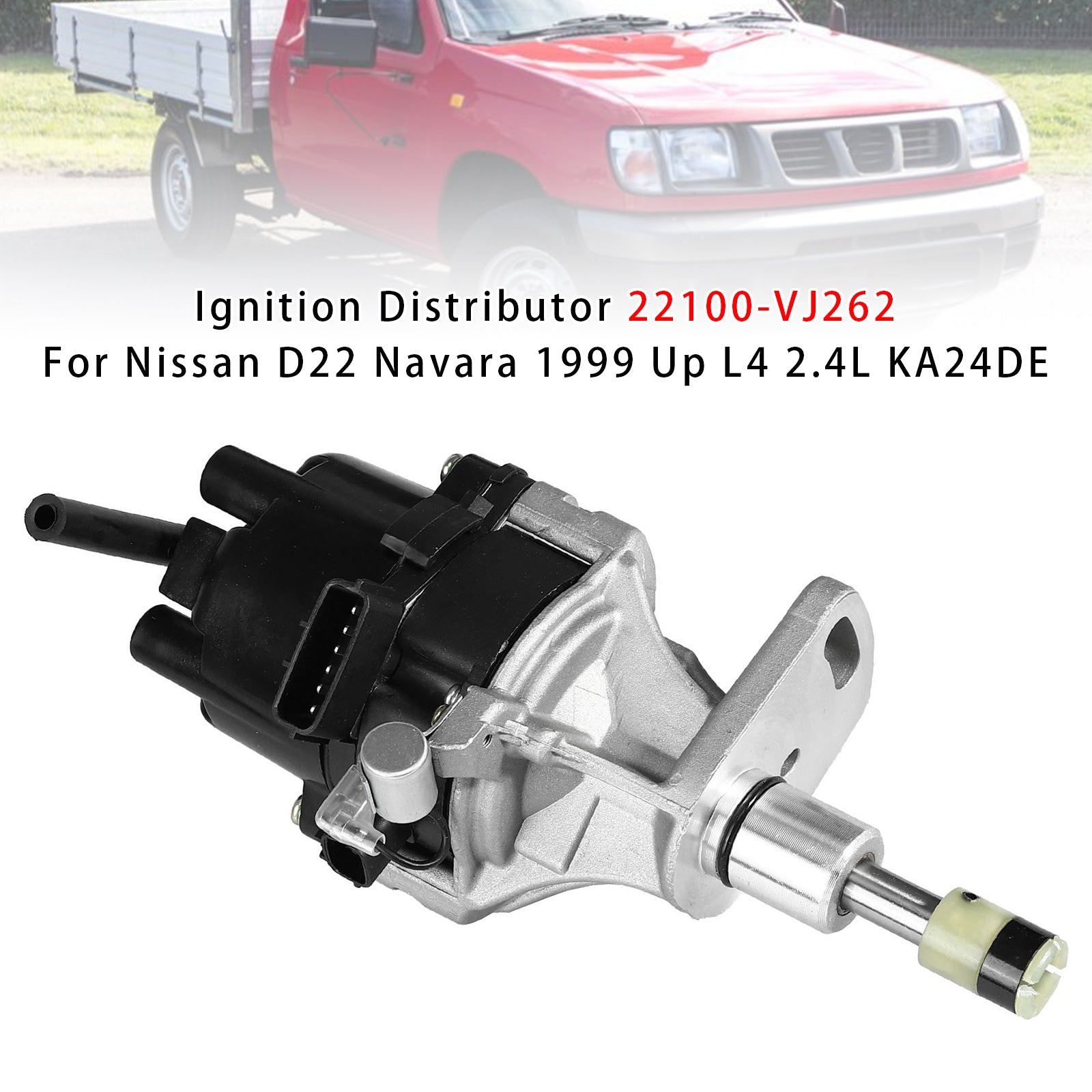 PALASER Ignition Distributor 22100-VJ262 For Nissan D22 Navara 1999 Up L4 2.4L KA24DE