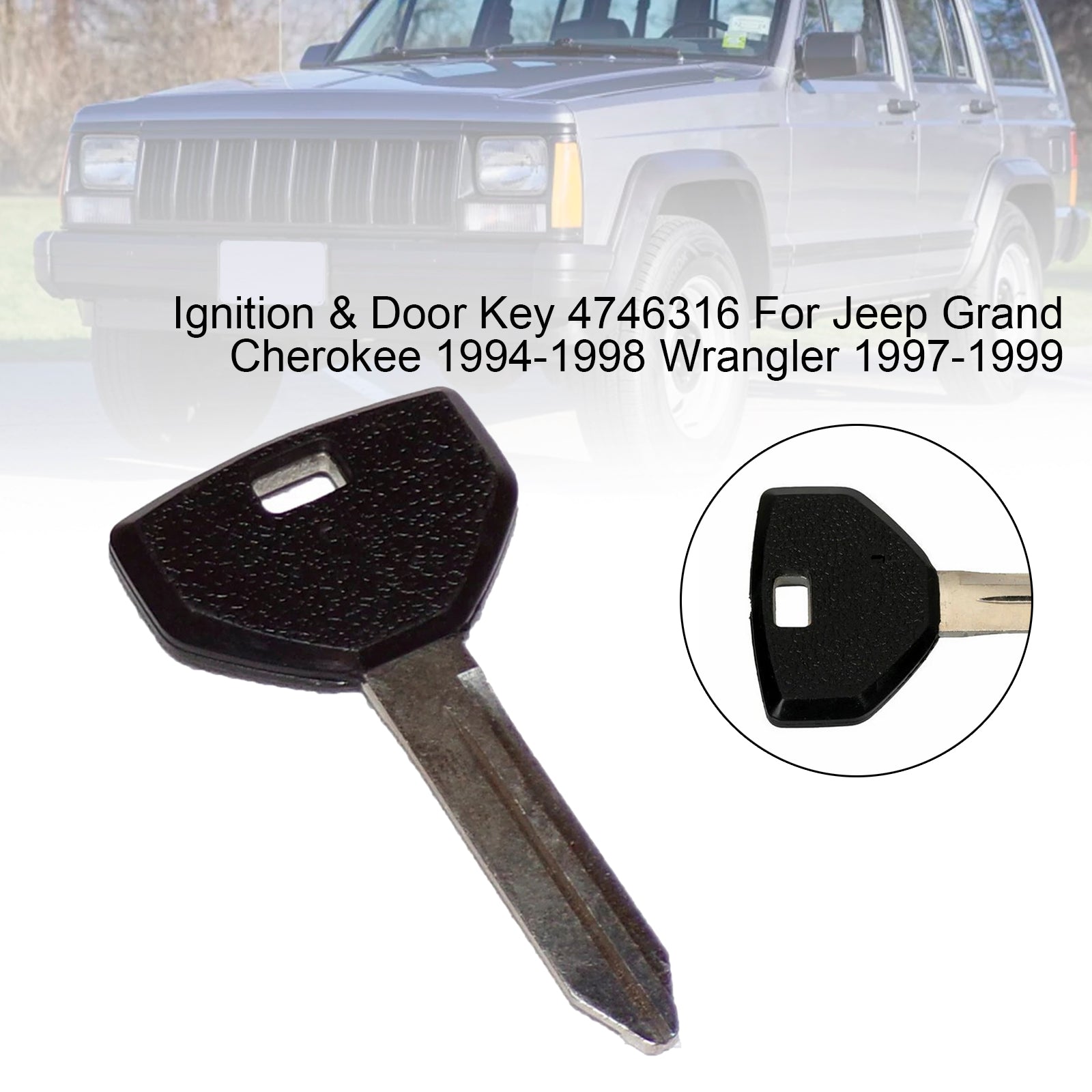 PALASER Ignition & Door Key 4746316 For Jeep Grand Cherokee 1994-1998 Wrangler 97-99 - Image 2