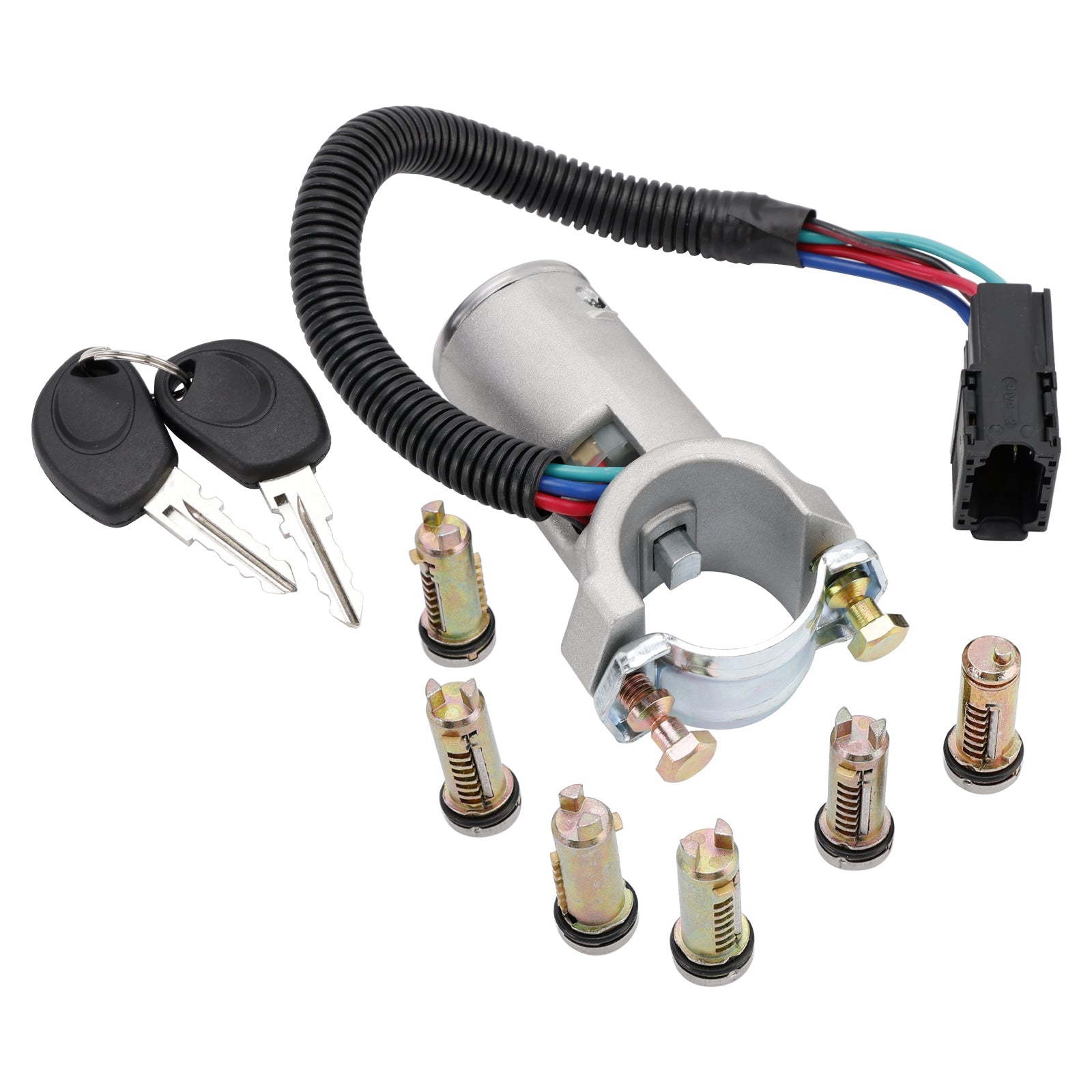 PALASER Ignition Lock + 6x Locking Cylinder + Key 2996075 For Iveco Daily 06-12 - Image 8