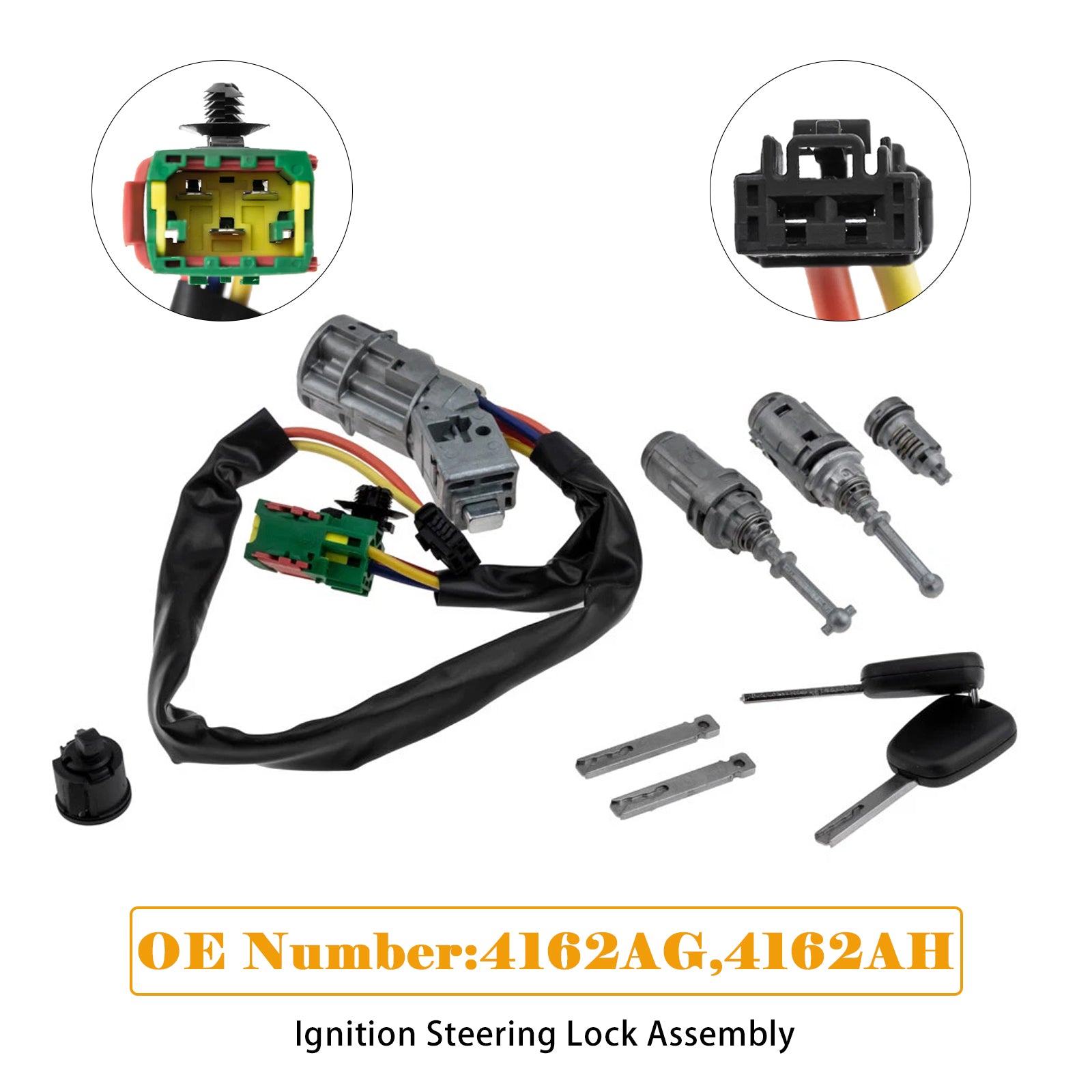 PALASER Ignition Steering Lock Assembly 4162AG For Citroen C2/C3 2003 - Image 5