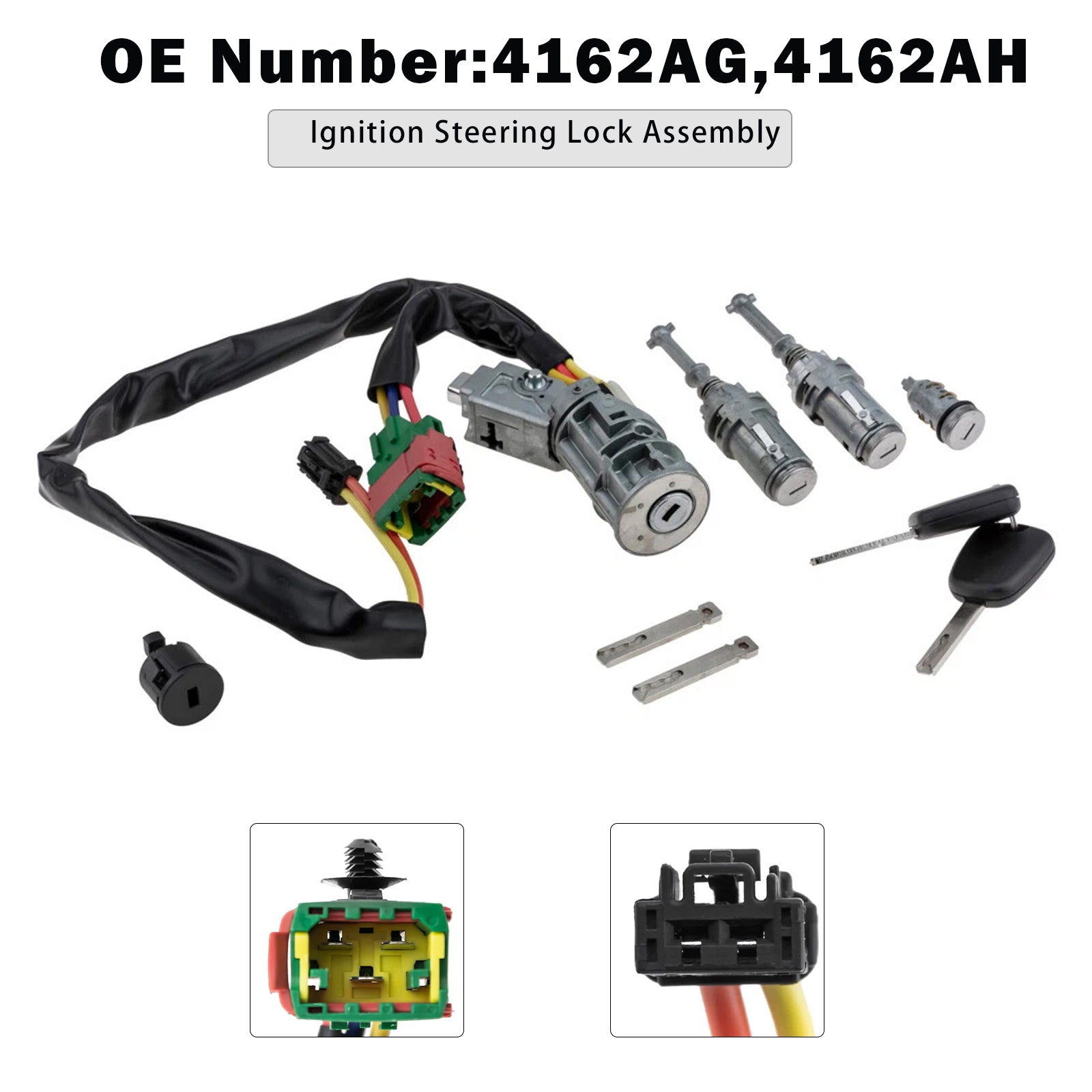PALASER Ignition Steering Lock Assembly 4162AG For Citroen C2/C3 2003 - Image 6