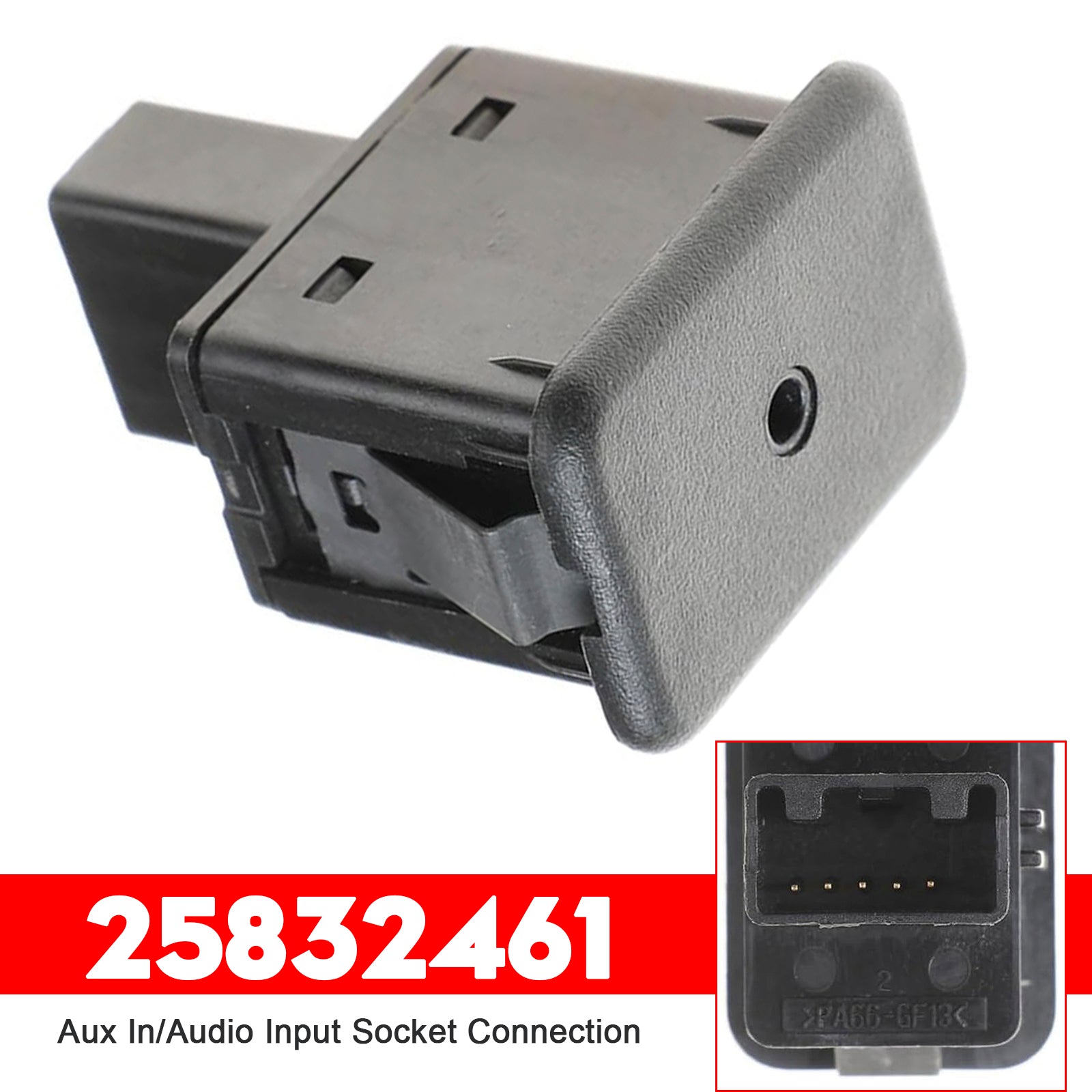 PALASER 25832461 Aux In/audio Input Socket Connection For Vauxhall Corsa D GMC - Image 4