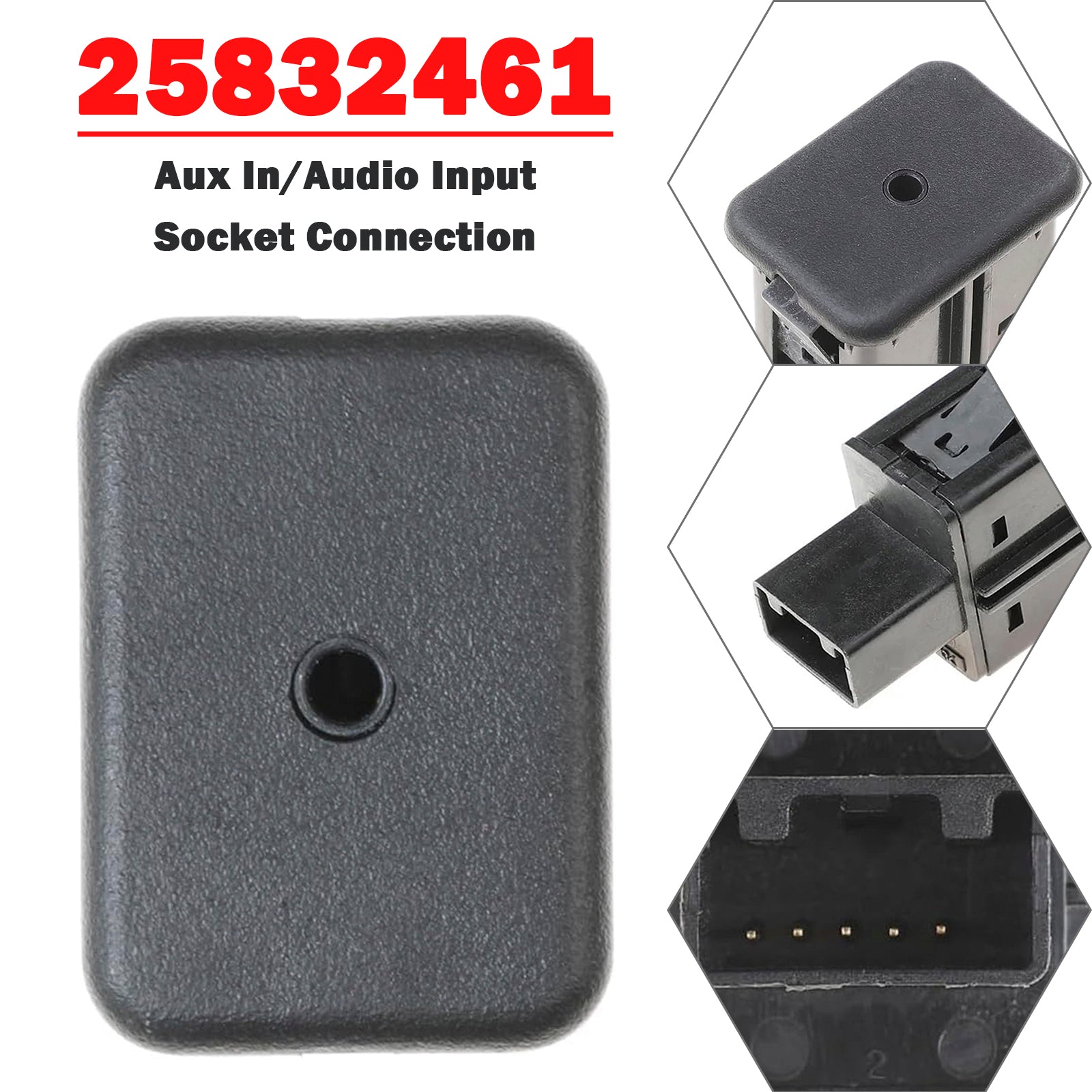 PALASER 25832461 Aux In/audio Input Socket Connection For Vauxhall Corsa D GMC - Image 5