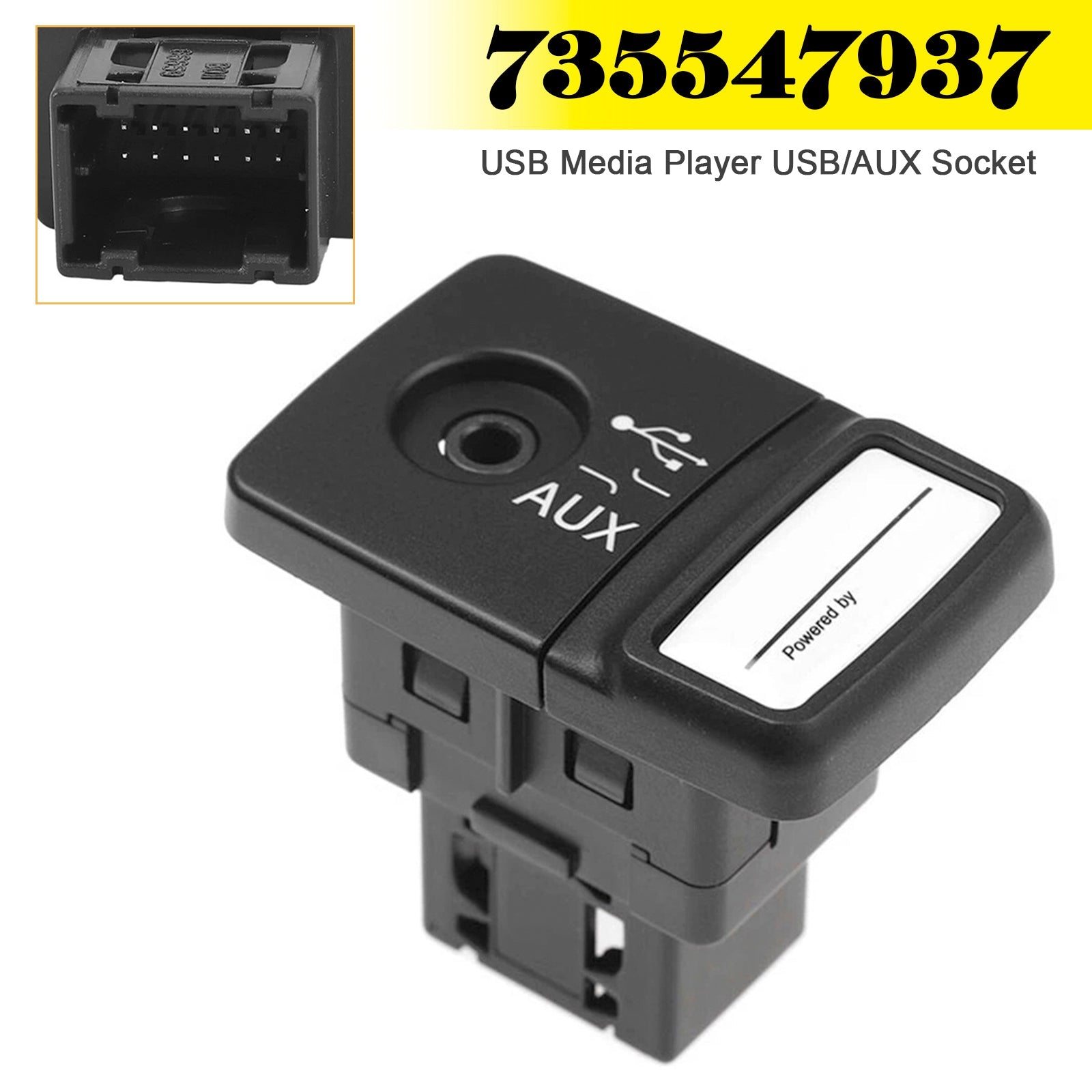 PALASER Usb Media Player Usb/aux Socket 735547937 For Fiat 500 Panda Punto - Image 3