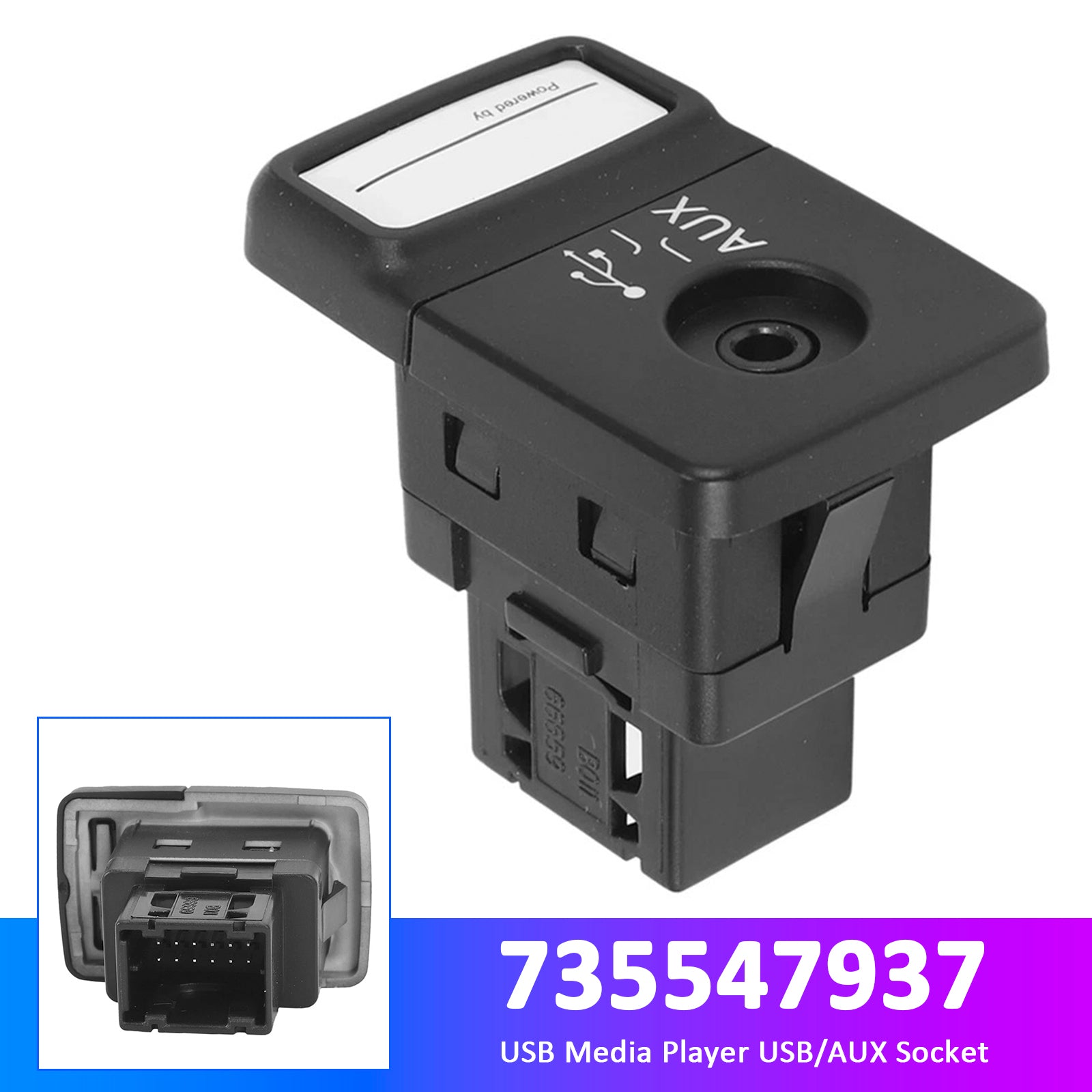 PALASER Usb Media Player Usb/aux Socket 735547937 For Fiat 500 Panda Punto - Image 5
