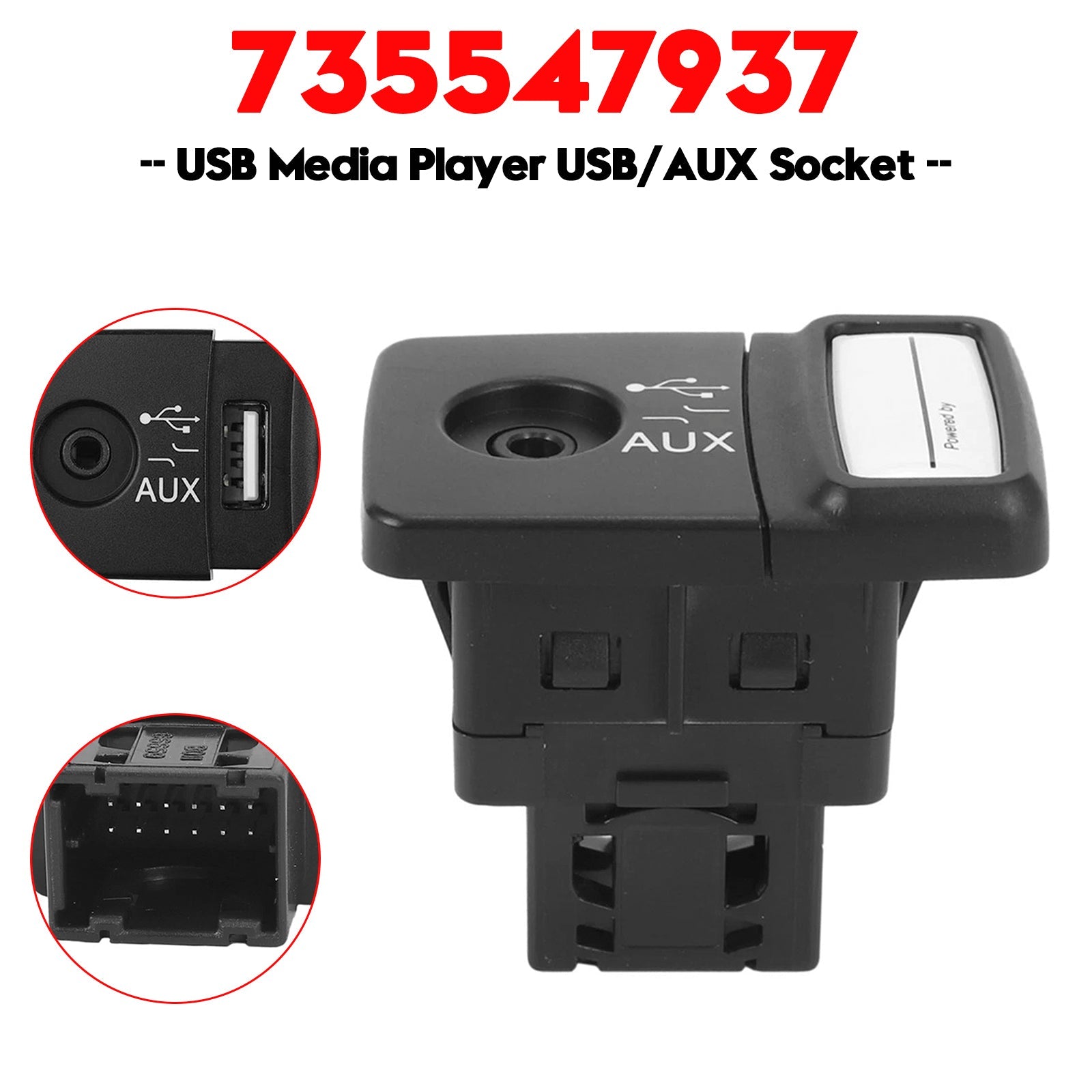 PALASER Usb Media Player Usb/aux Socket 735547937 For Fiat 500 Panda Punto - Image 6