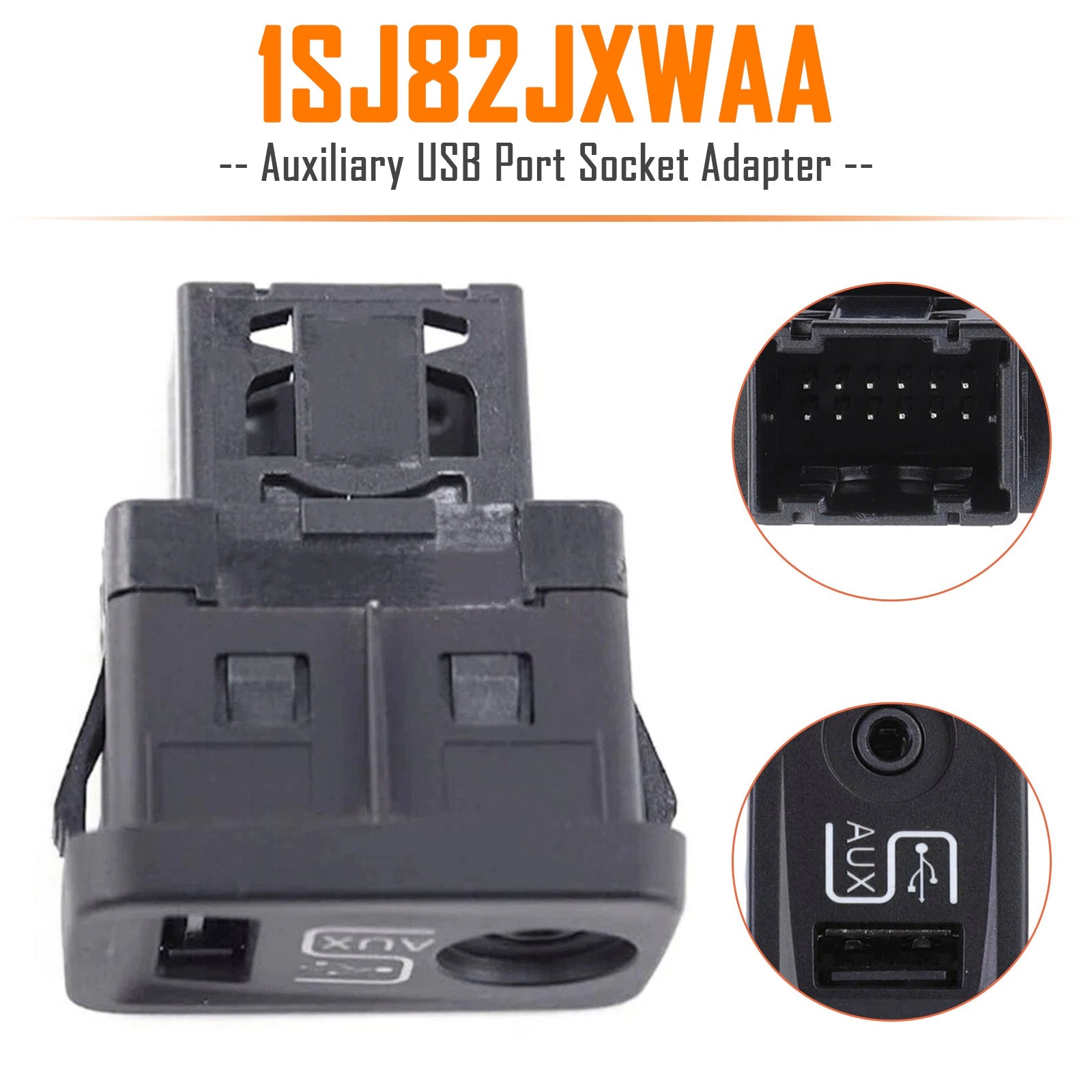 PALASER Auxiliary Usb Port Socket Adapter 1SJ82JXWAA For Fiat 500 2012-2014 - Image 4