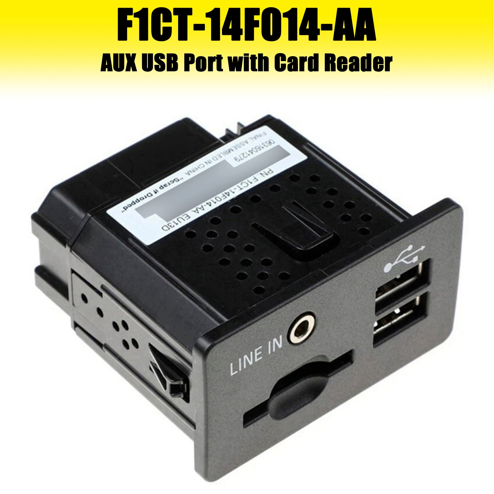 PALASER Aux Usb Port With Card Reader For Transit Kuga F1CT-14F014-AA