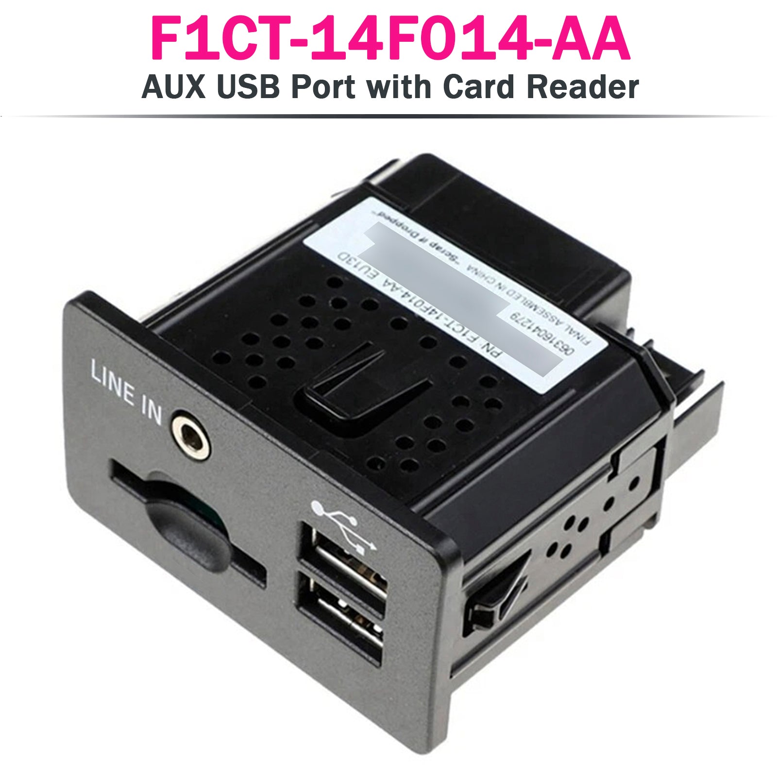 PALASER Aux Usb Port With Card Reader For Transit Kuga F1CT-14F014-AA - Image 2