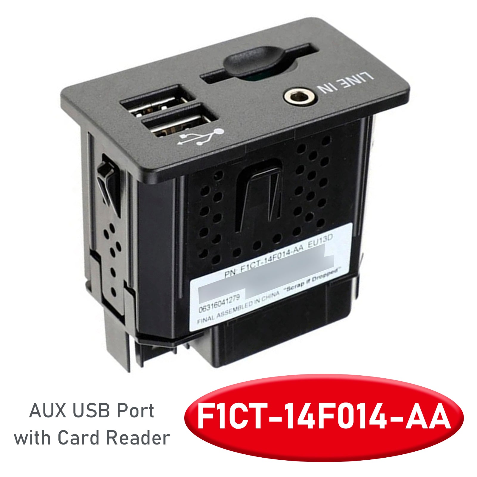PALASER Aux Usb Port With Card Reader For Transit Kuga F1CT-14F014-AA - Image 4