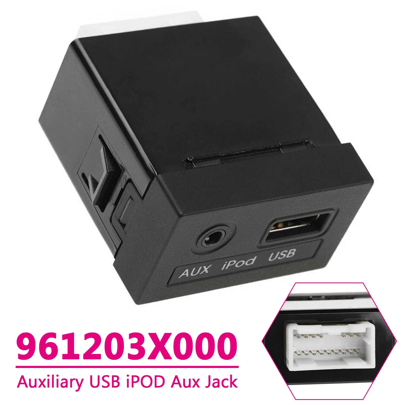PALASER Auxiliary Usb Ipod Aux Jack For Hyundai Elantra 2011-2013 961203X000 - Image 2
