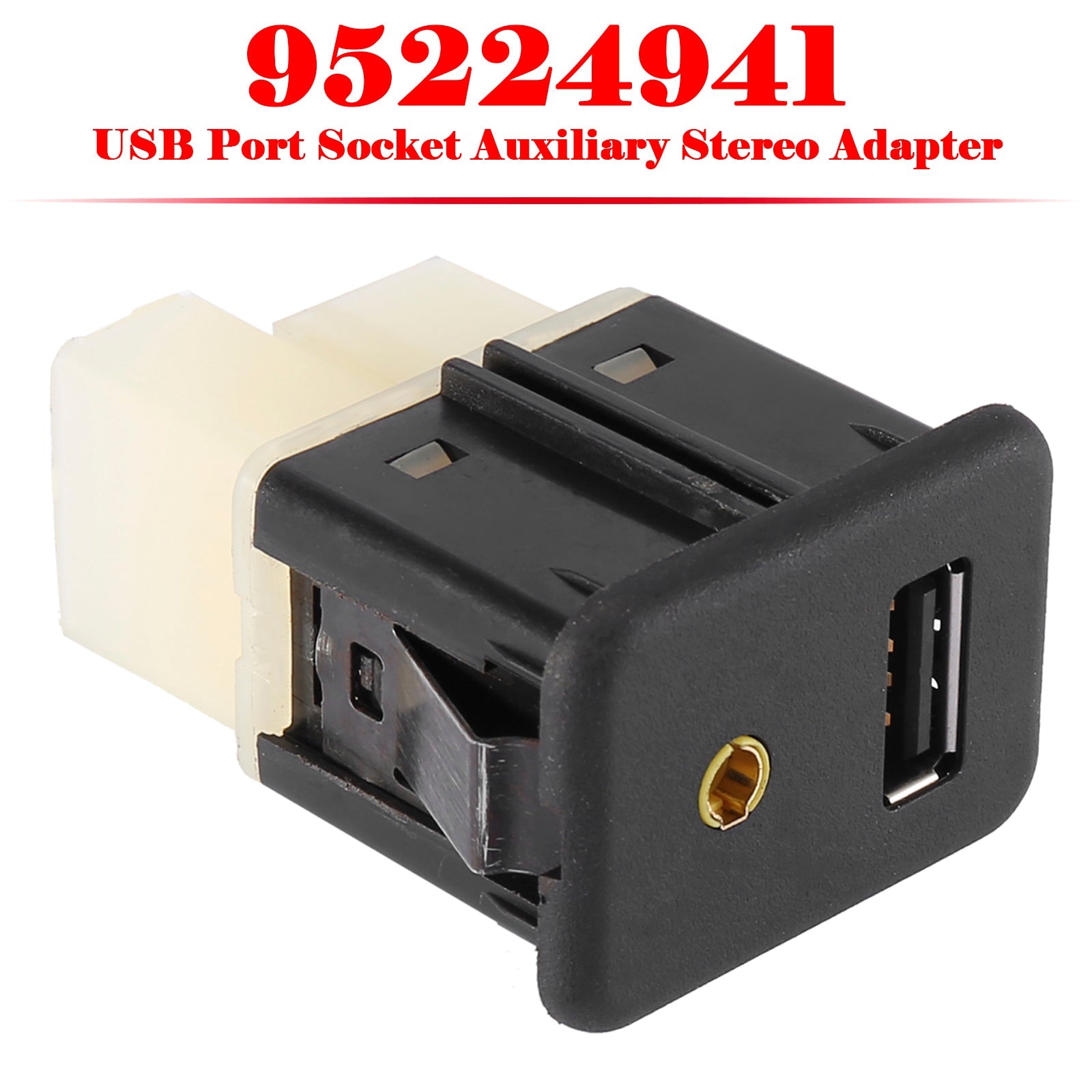PALASER Usb Port Socket Auxiliary Stereo Adapter For Chevrolet Spark 95224941 - Image 3