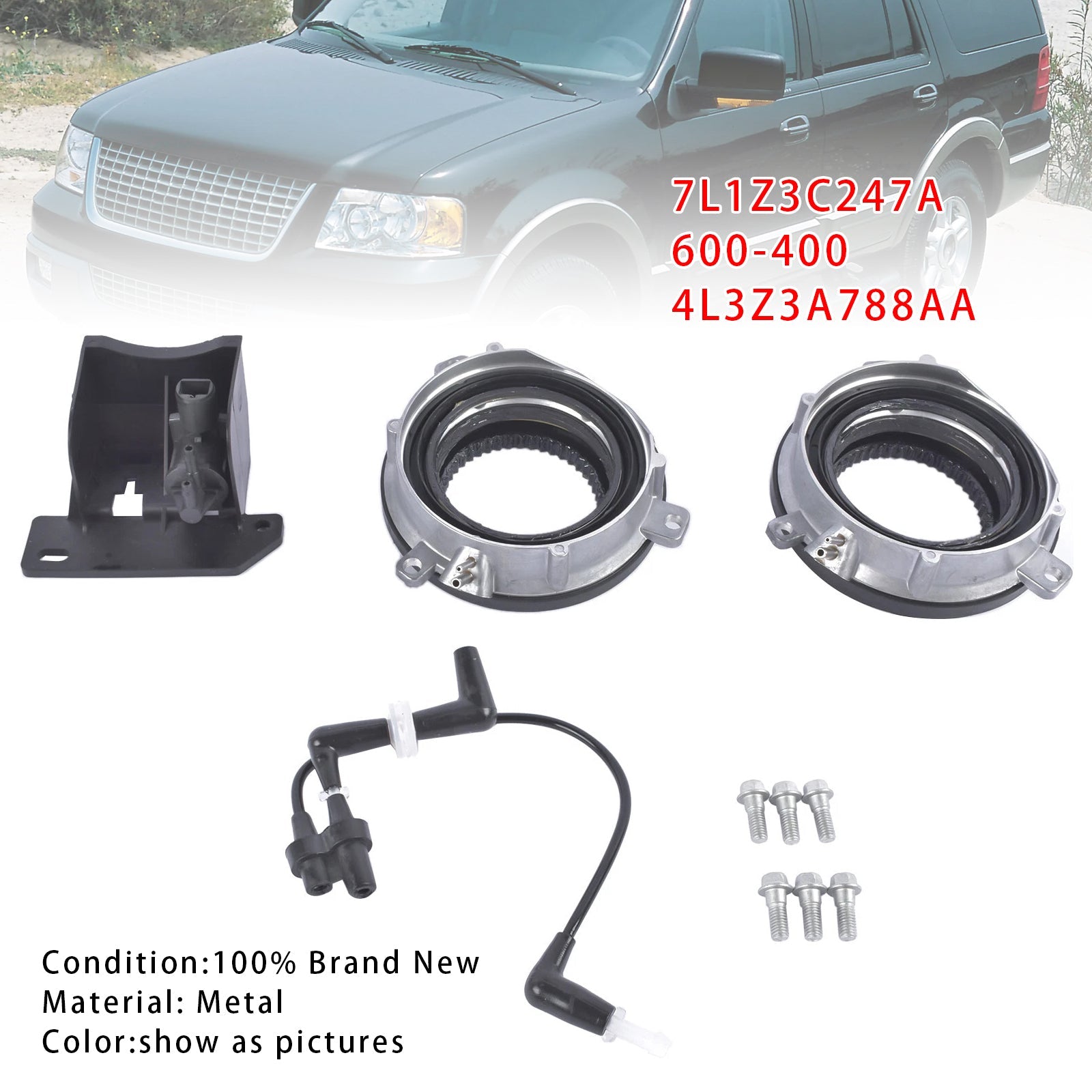PALASER Locking Hub Axle Actuator Vacuum Solenoid Valve For Ford Expedition F-150 03-15 - Image 2