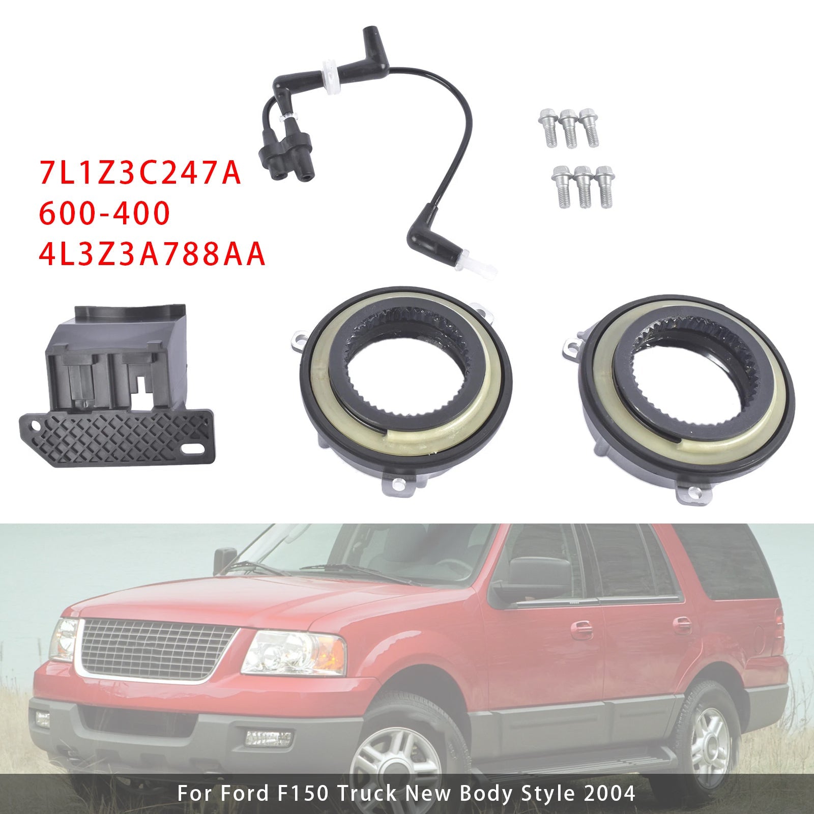 PALASER Locking Hub Axle Actuator Vacuum Solenoid Valve For Ford Expedition F-150 03-15 - Image 4