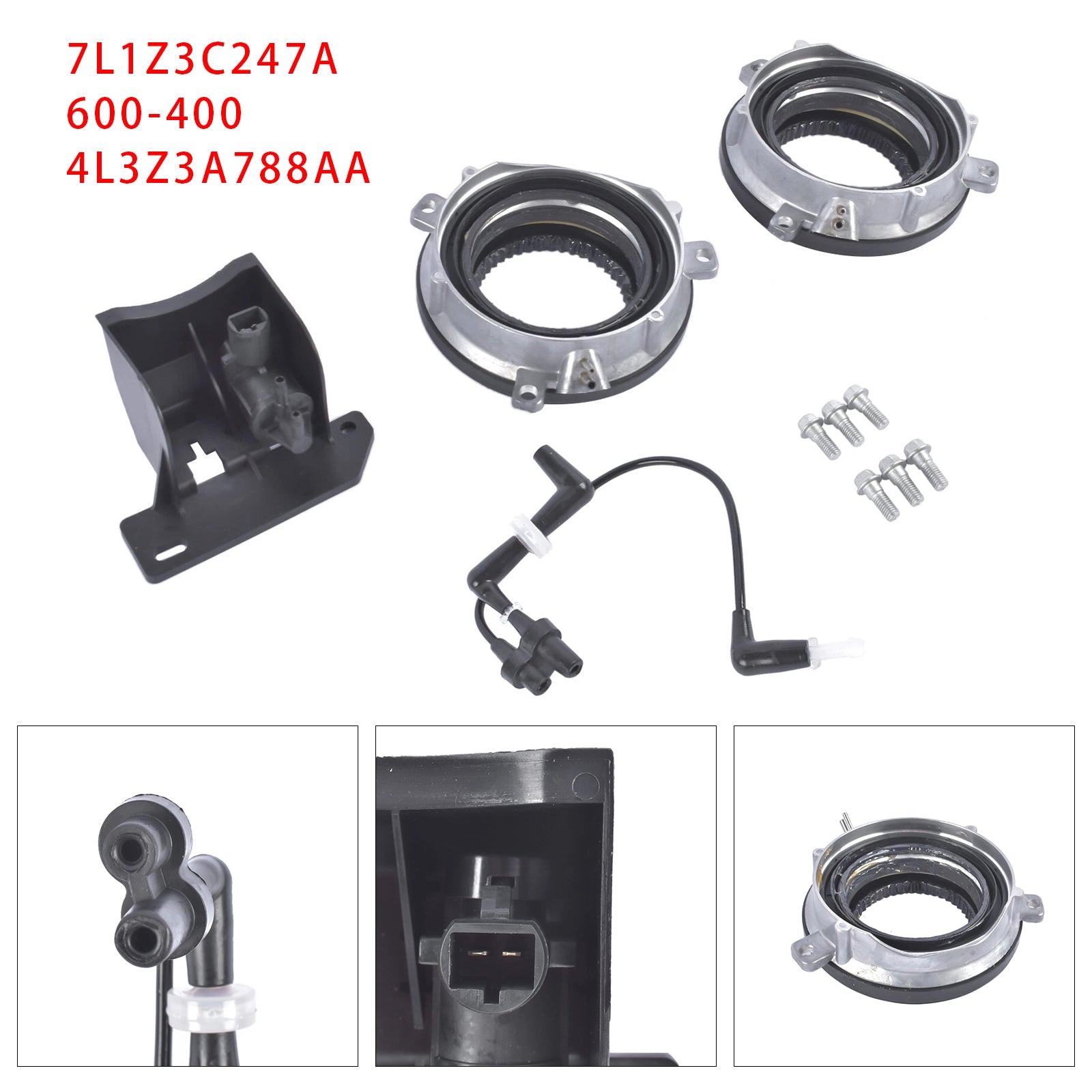 PALASER Locking Hub Axle Actuator Vacuum Solenoid Valve For Ford Expedition F-150 03-15 - Image 6