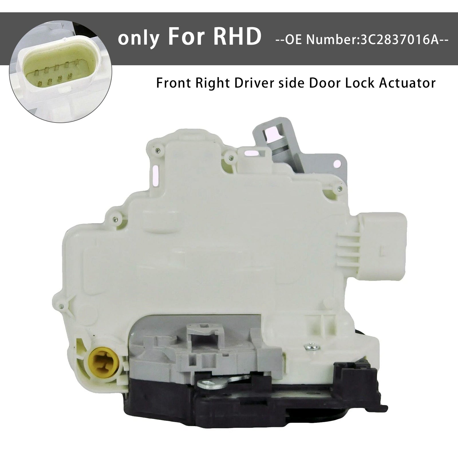 PALASER Front Right Door Lock Actuator 3C2837016A For Vw Passat Tiguan For Audi Q7 - Image 5