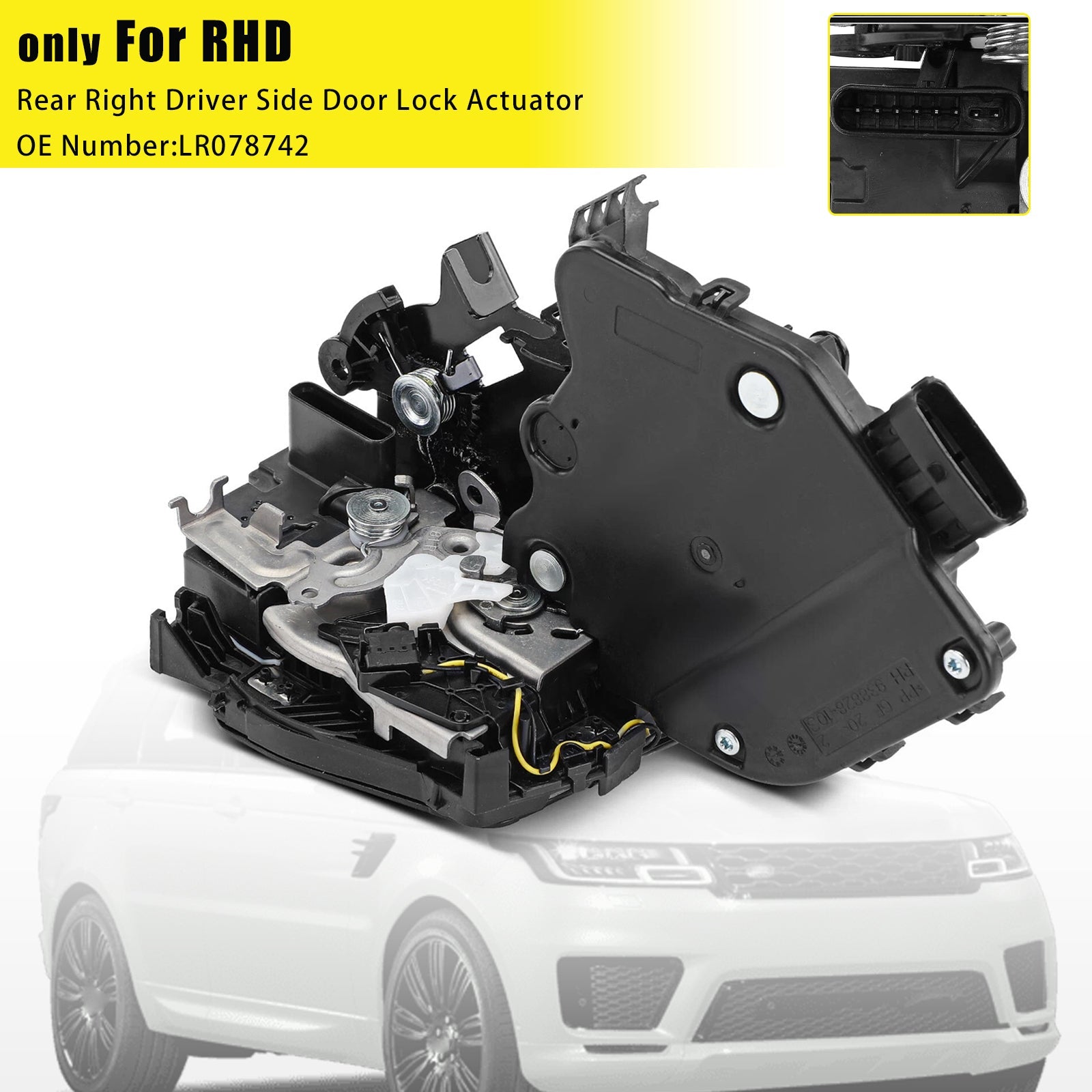 PALASER Rear Right Door Lock Actuator LR078742 For Range Rover Sport 2014-2022
