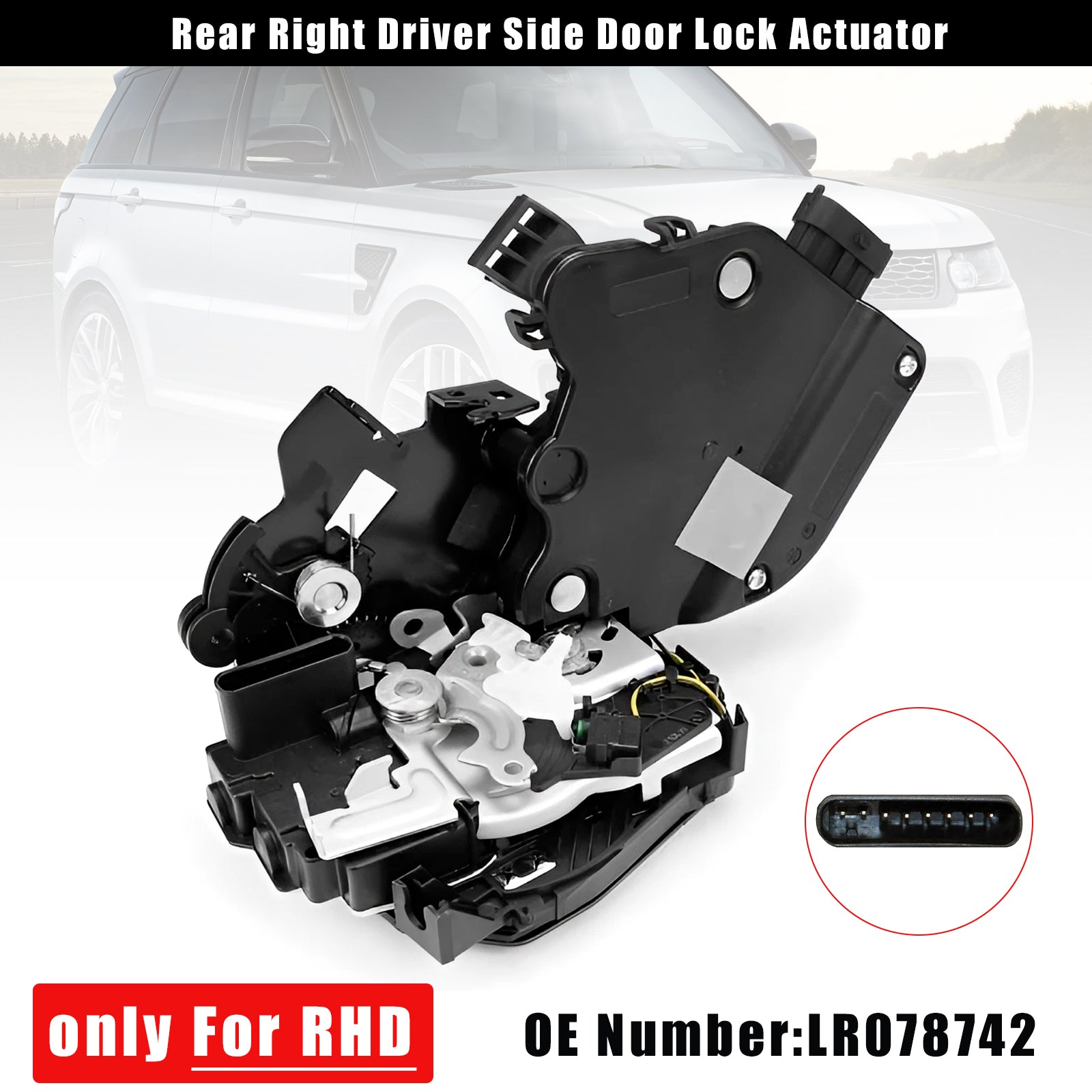 PALASER Rear Right Door Lock Actuator LR078742 For Range Rover Sport 2014-2022 - Image 2