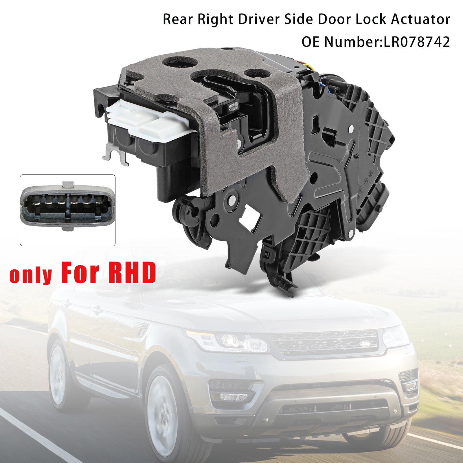 PALASER Rear Right Door Lock Actuator LR078742 For Range Rover Sport 2014-2022 - Image 3