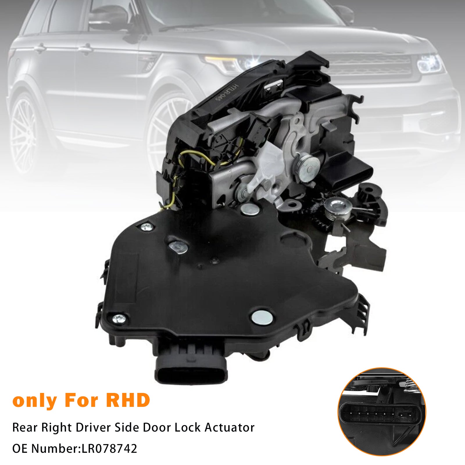 PALASER Rear Right Door Lock Actuator LR078742 For Range Rover Sport 2014-2022 - Image 4