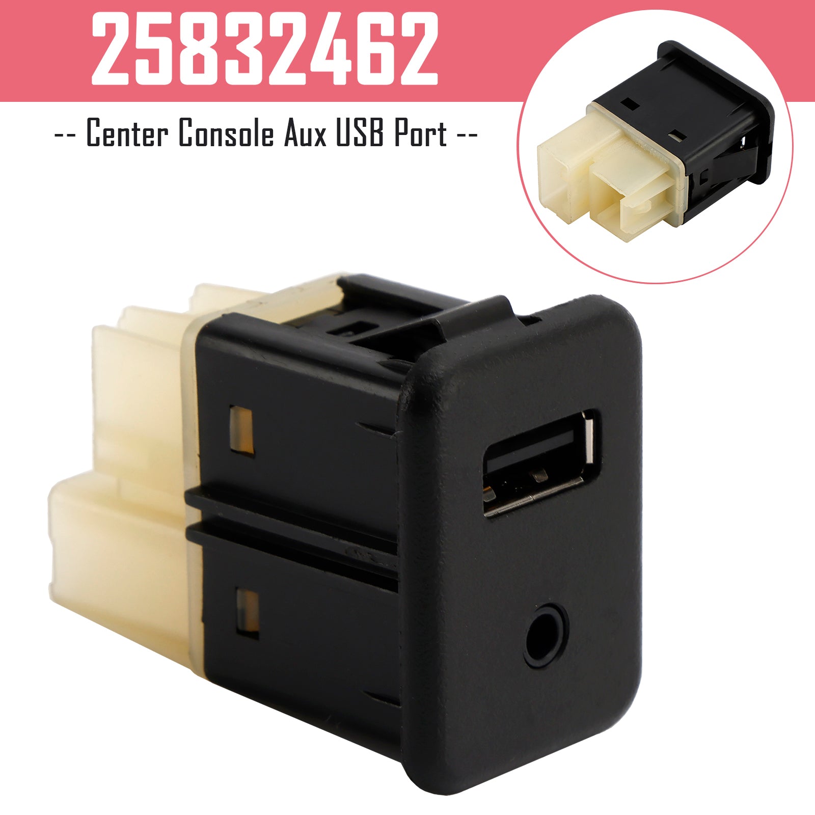 PALASER Center Console Aux Usb Port 25832462 For Camaro 2010 2011 2012 2013 2014 2015 - Image 5