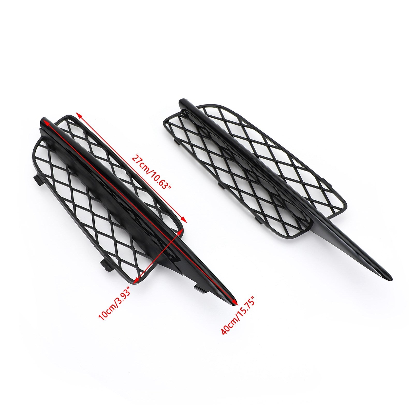 PALASER 2007-2010 BMW X5 E70 Pair Front Bumper Fog Light Grill Grille 51117159593 51117159594 - Image 2